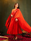 Rust Orange Anarkali