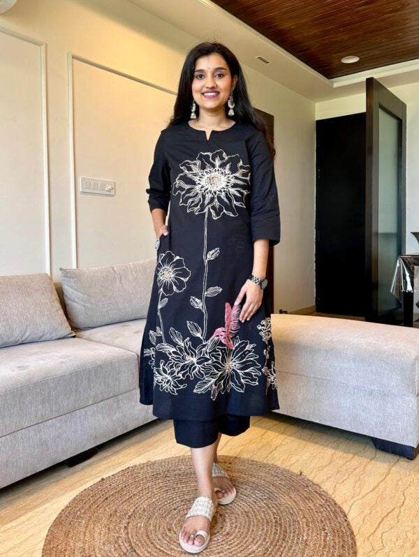 Advika cropped pant set