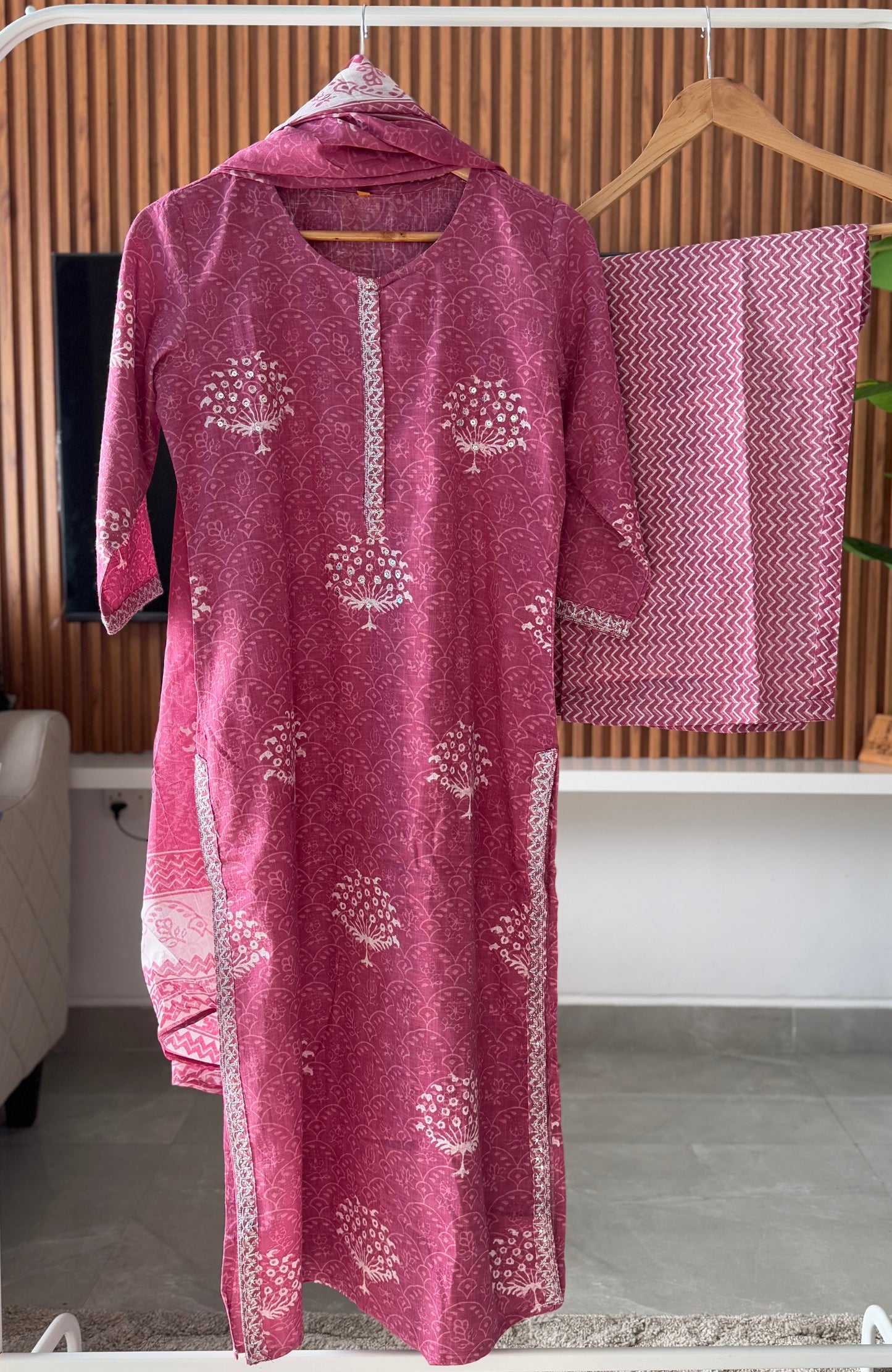 Ria cotton suit set