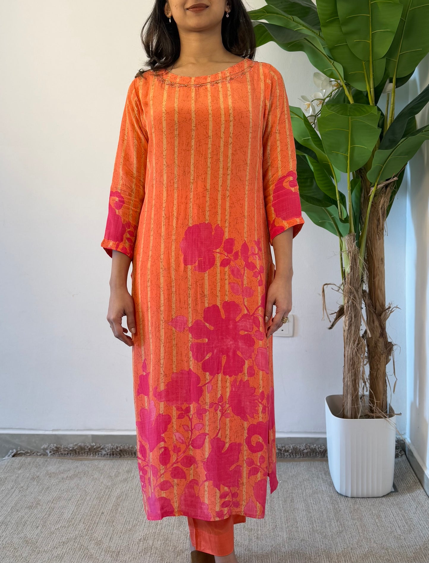 Noor Crepe silk suit
