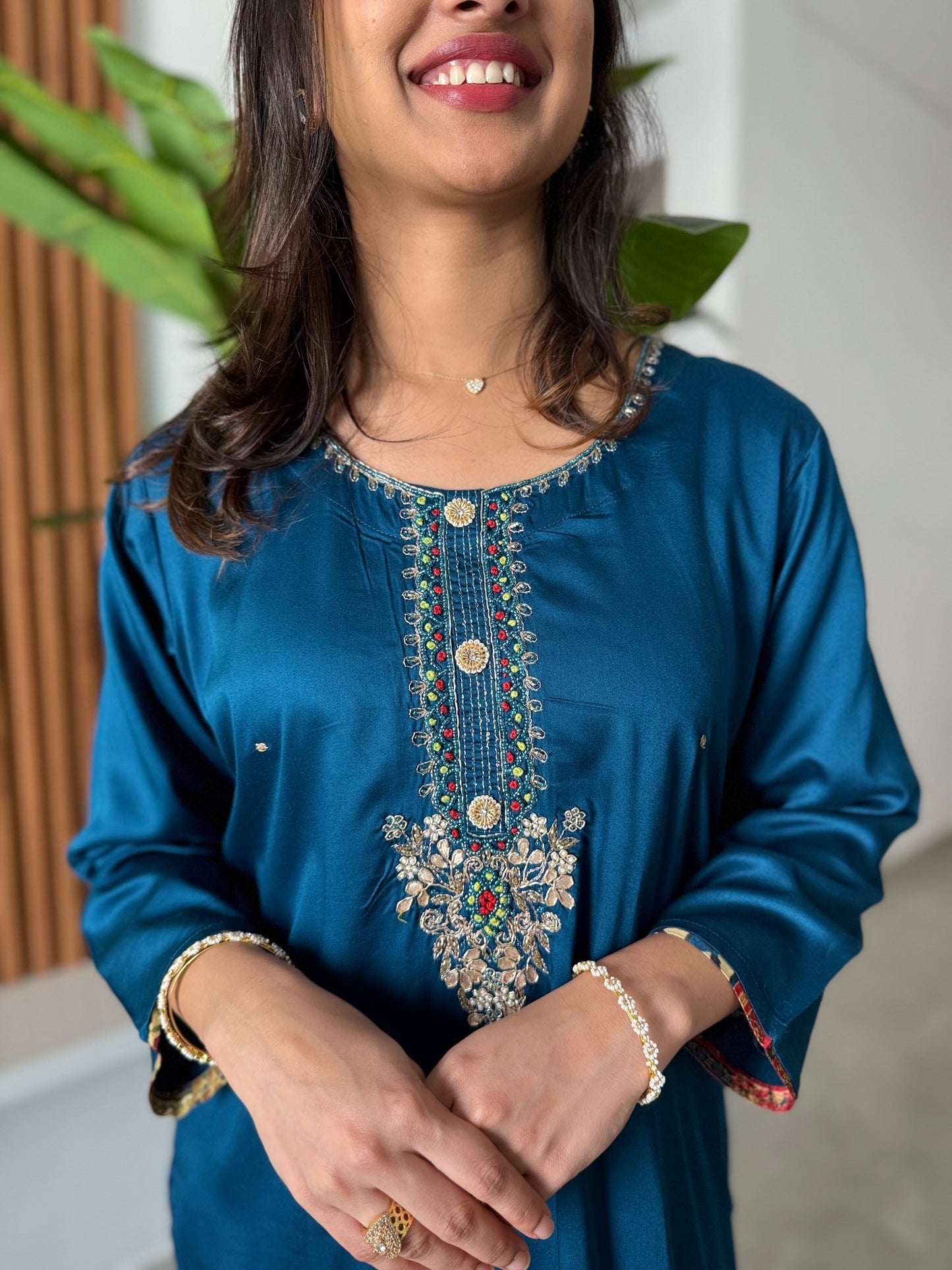 Zoya Gajji silk suit