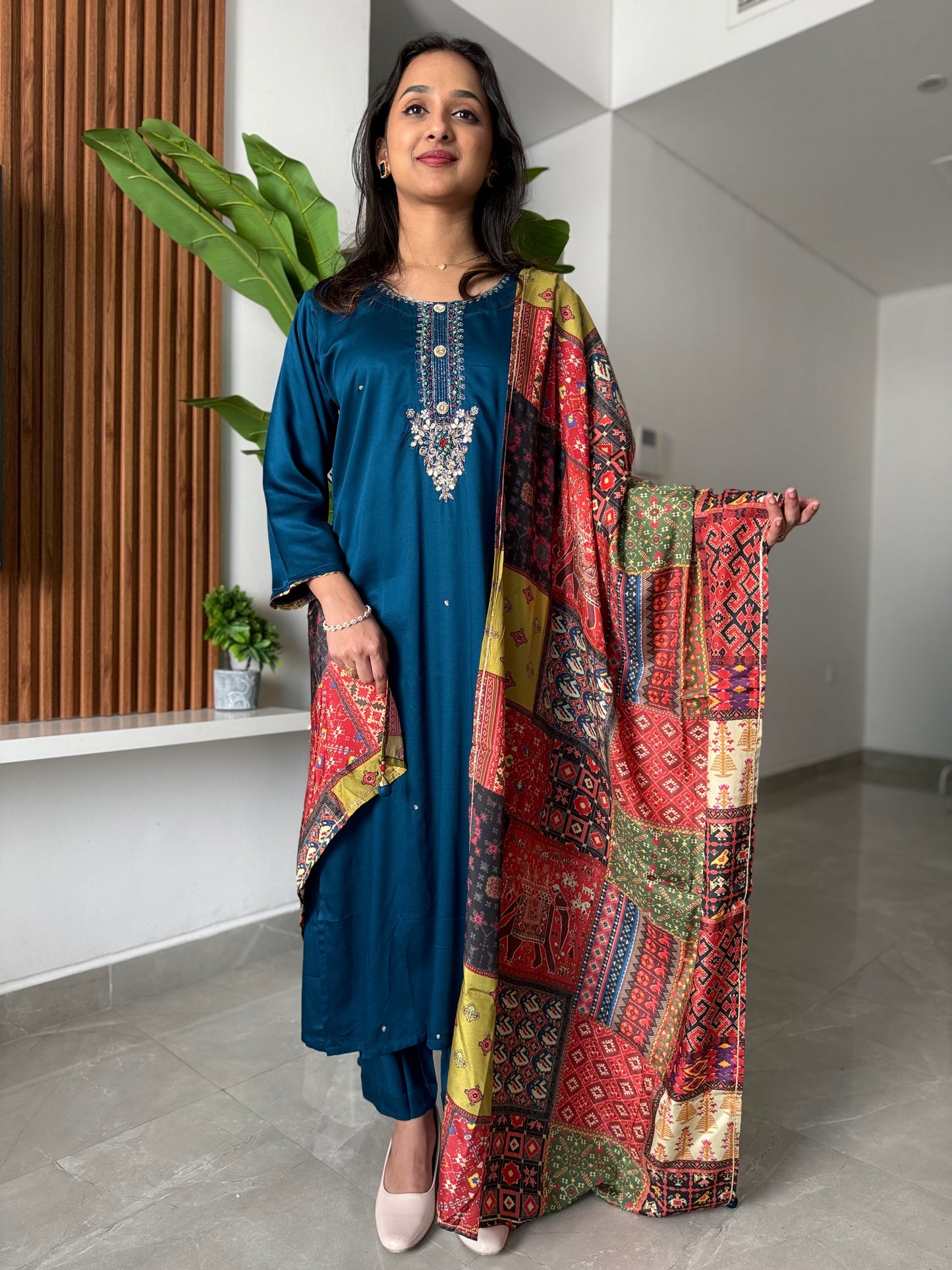 Zoya Gajji silk suit