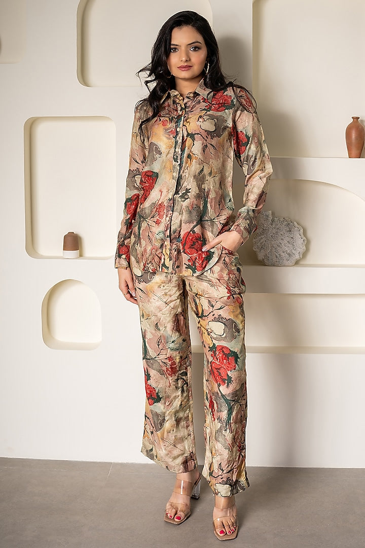 Premium Muslin silk Co-ord set