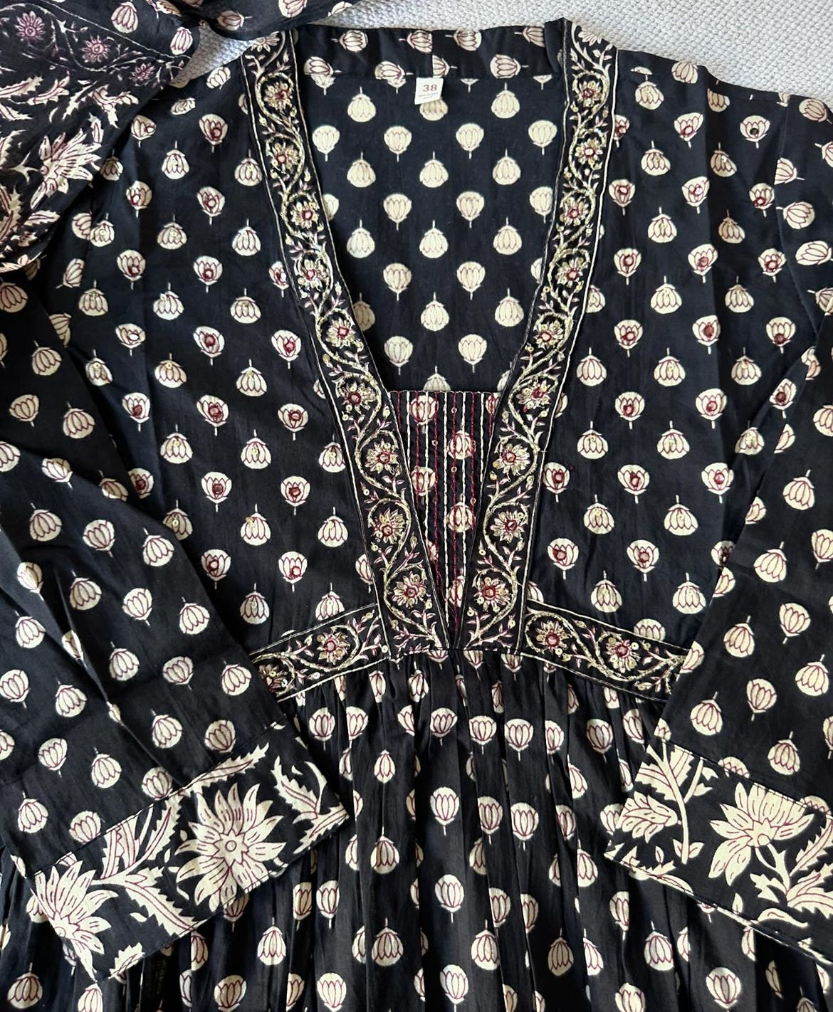 Cotton A-line suit set