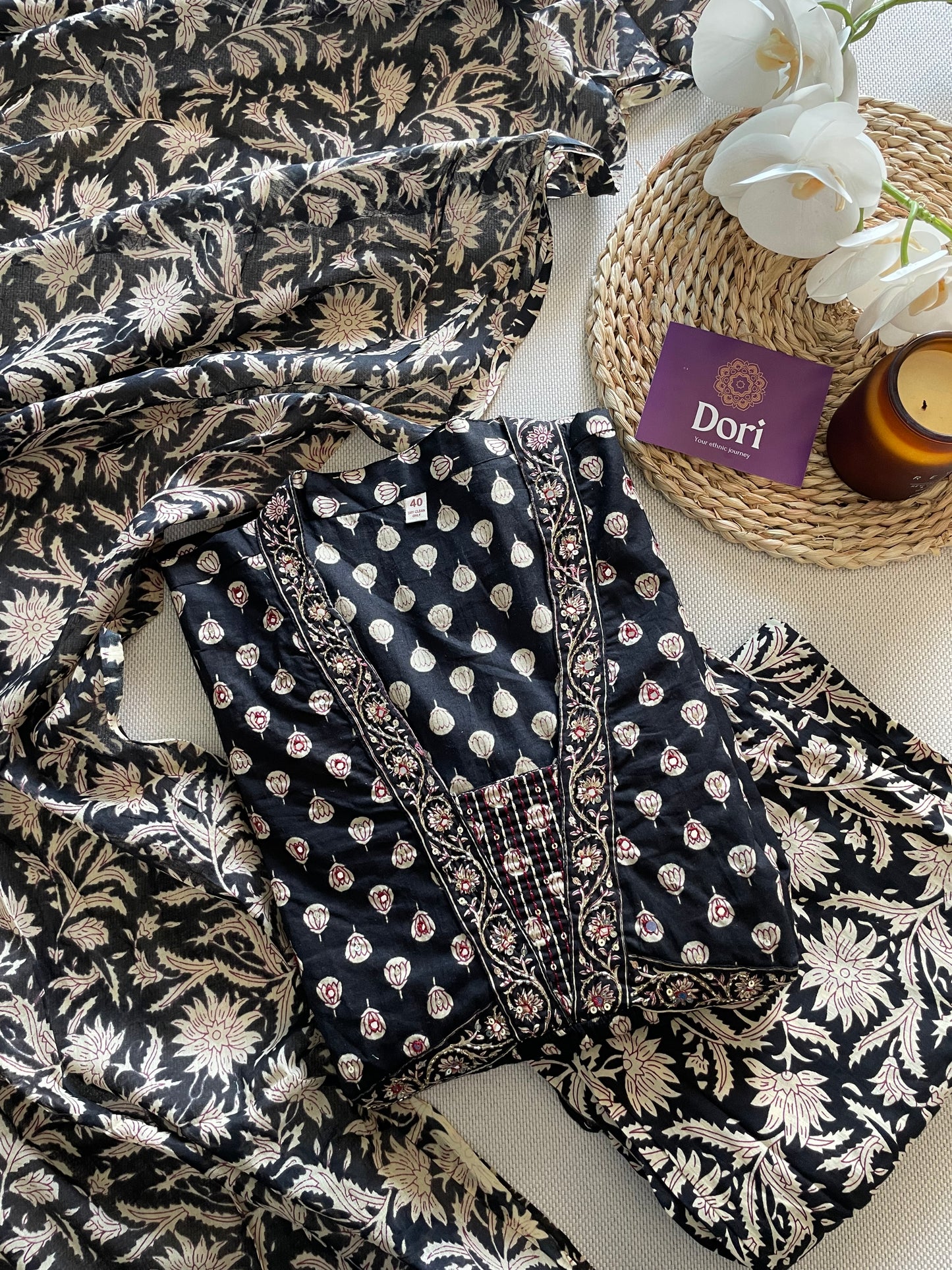Cotton A-line suit set