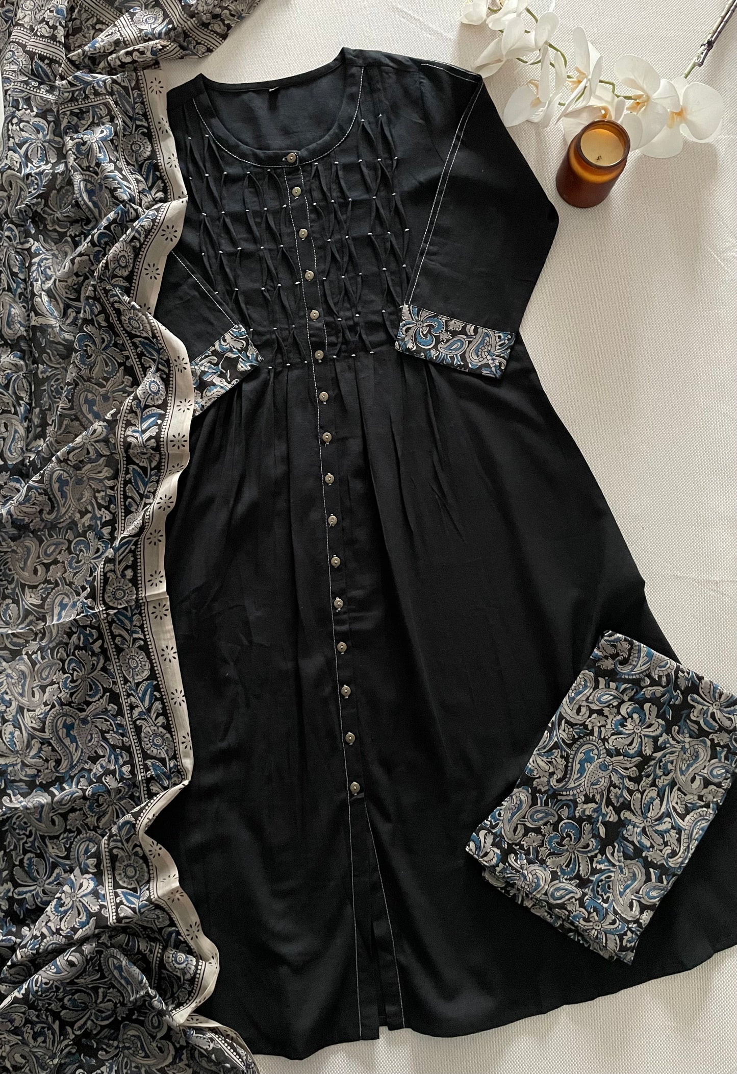 kalamkari printed suit set