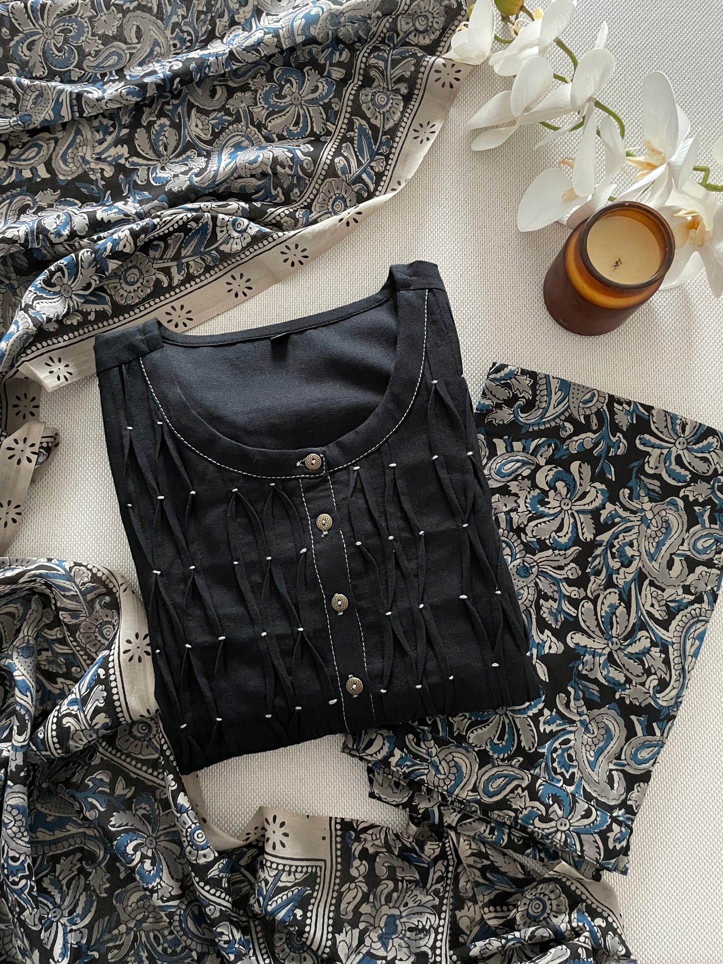 kalamkari printed suit set