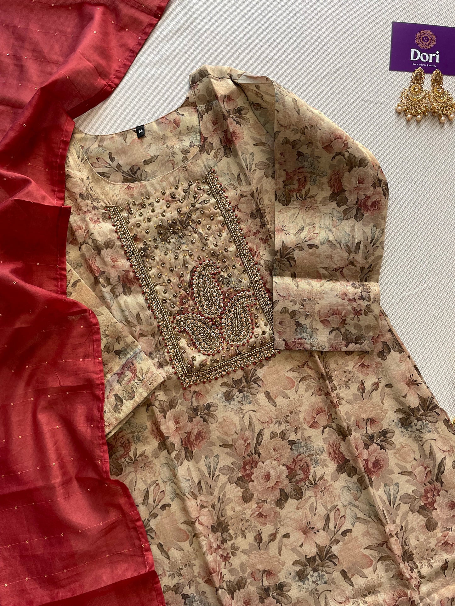 Tissue silk suit set