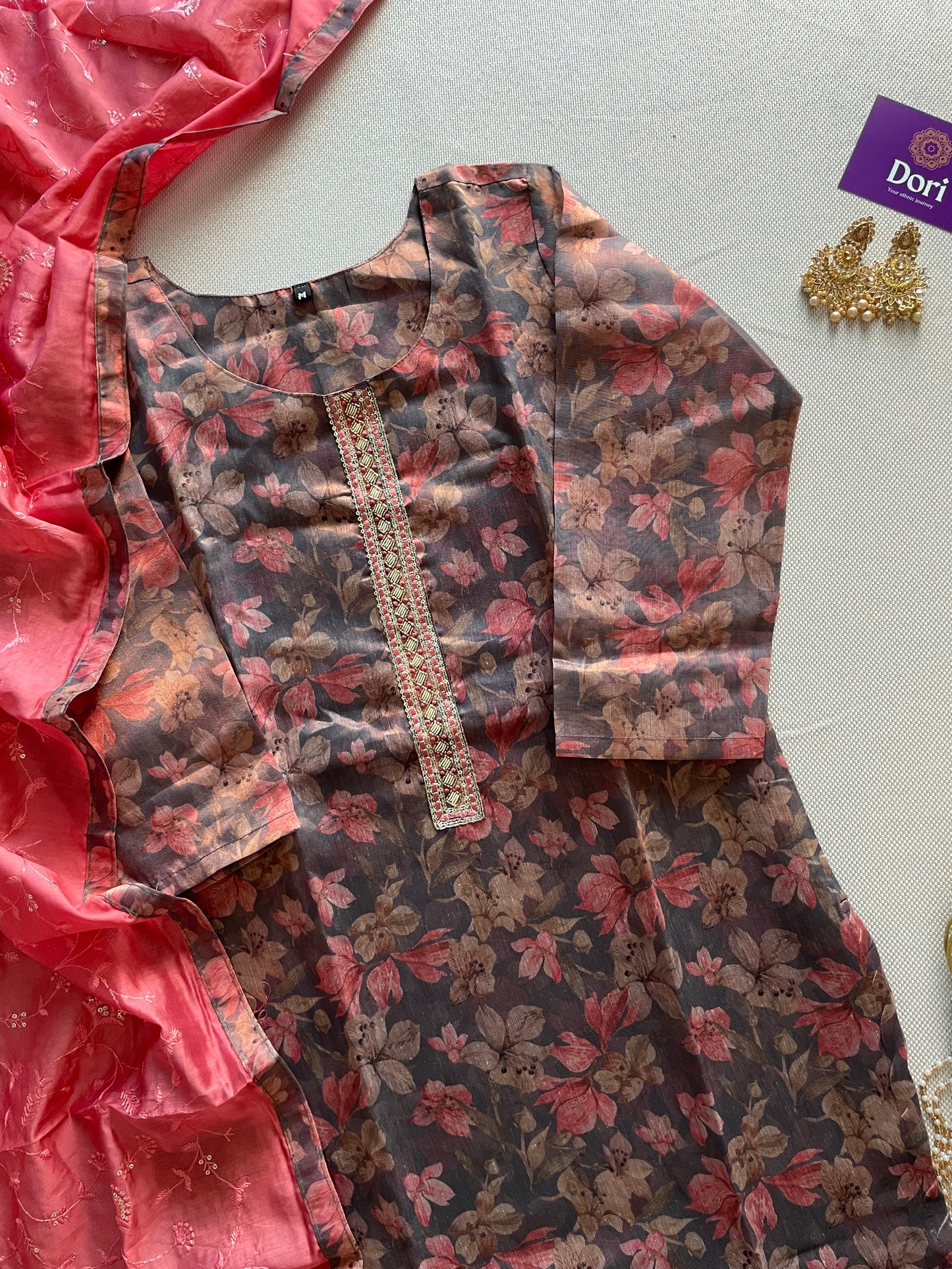 Tissue silk suit set