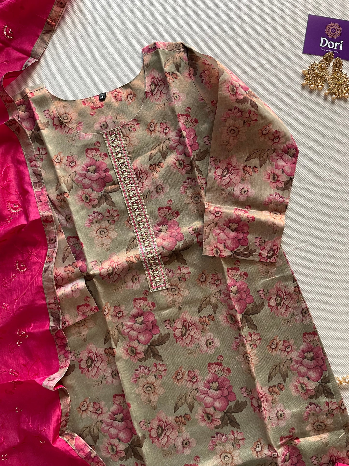 Tissue silk suit set