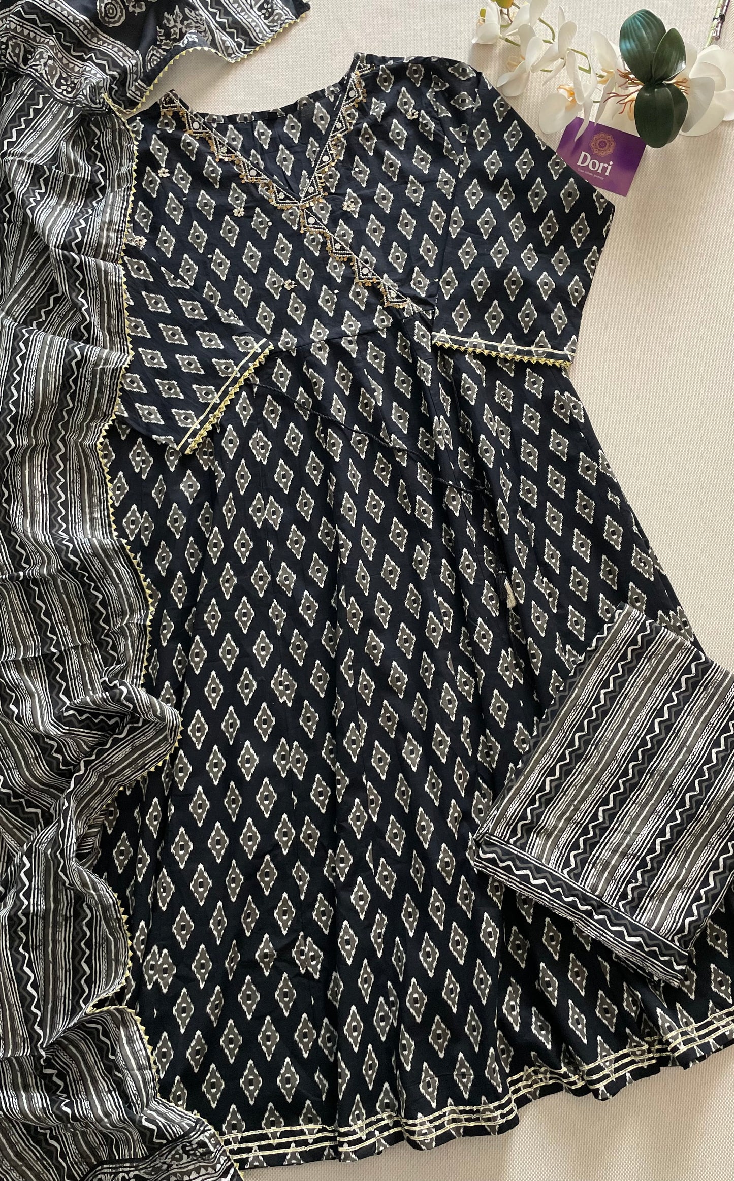 Plus size Anarkali set