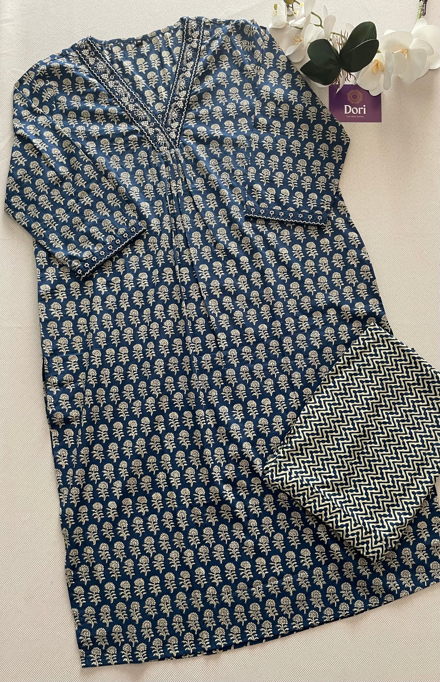 Plus size cotton suit set
