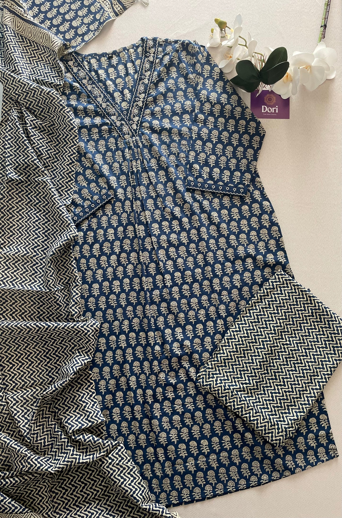 Plus size cotton suit set
