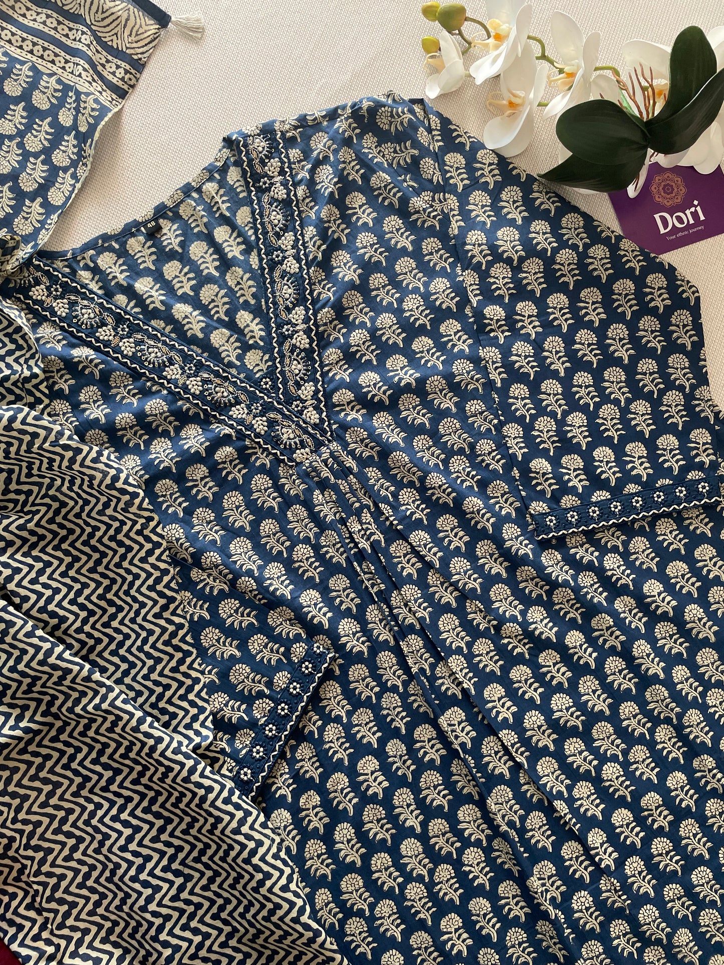 Plus size cotton suit set