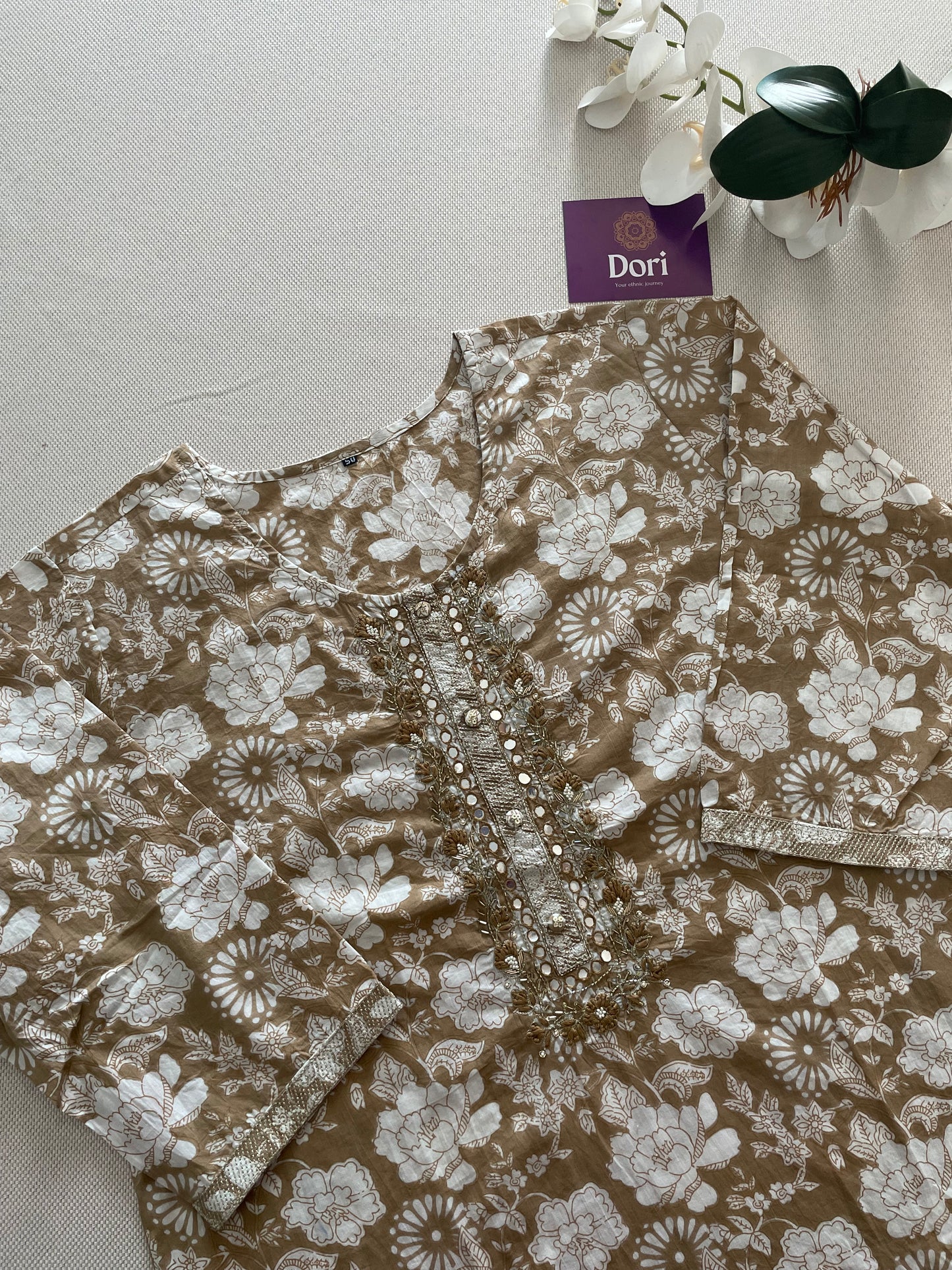 Plus size cotton suit set