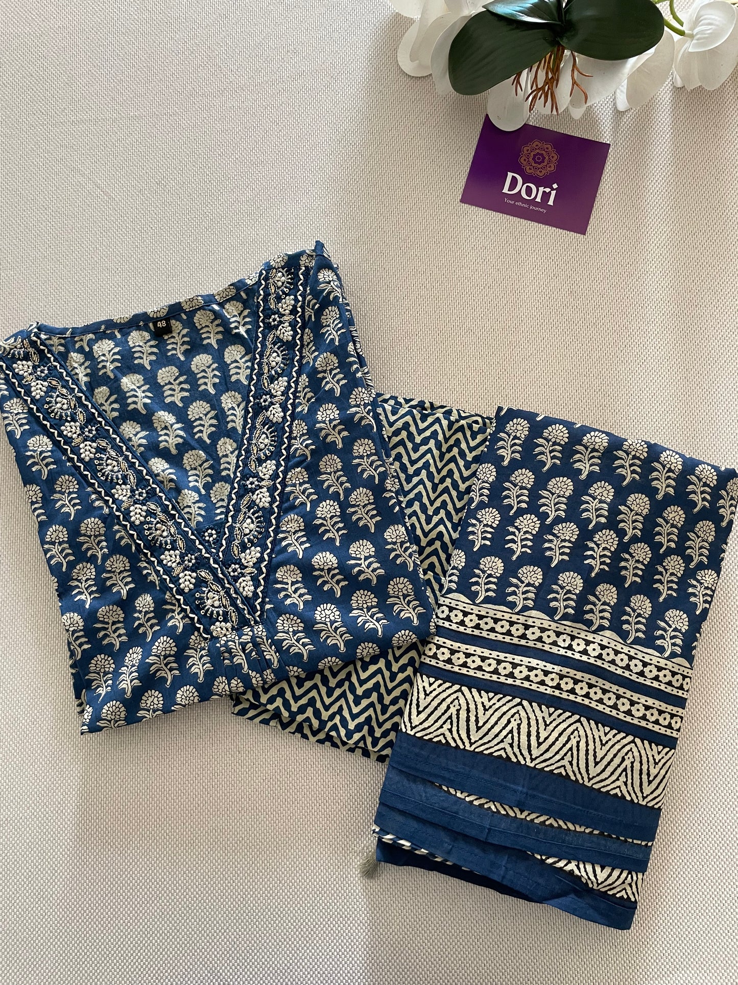 Plus size cotton suit set