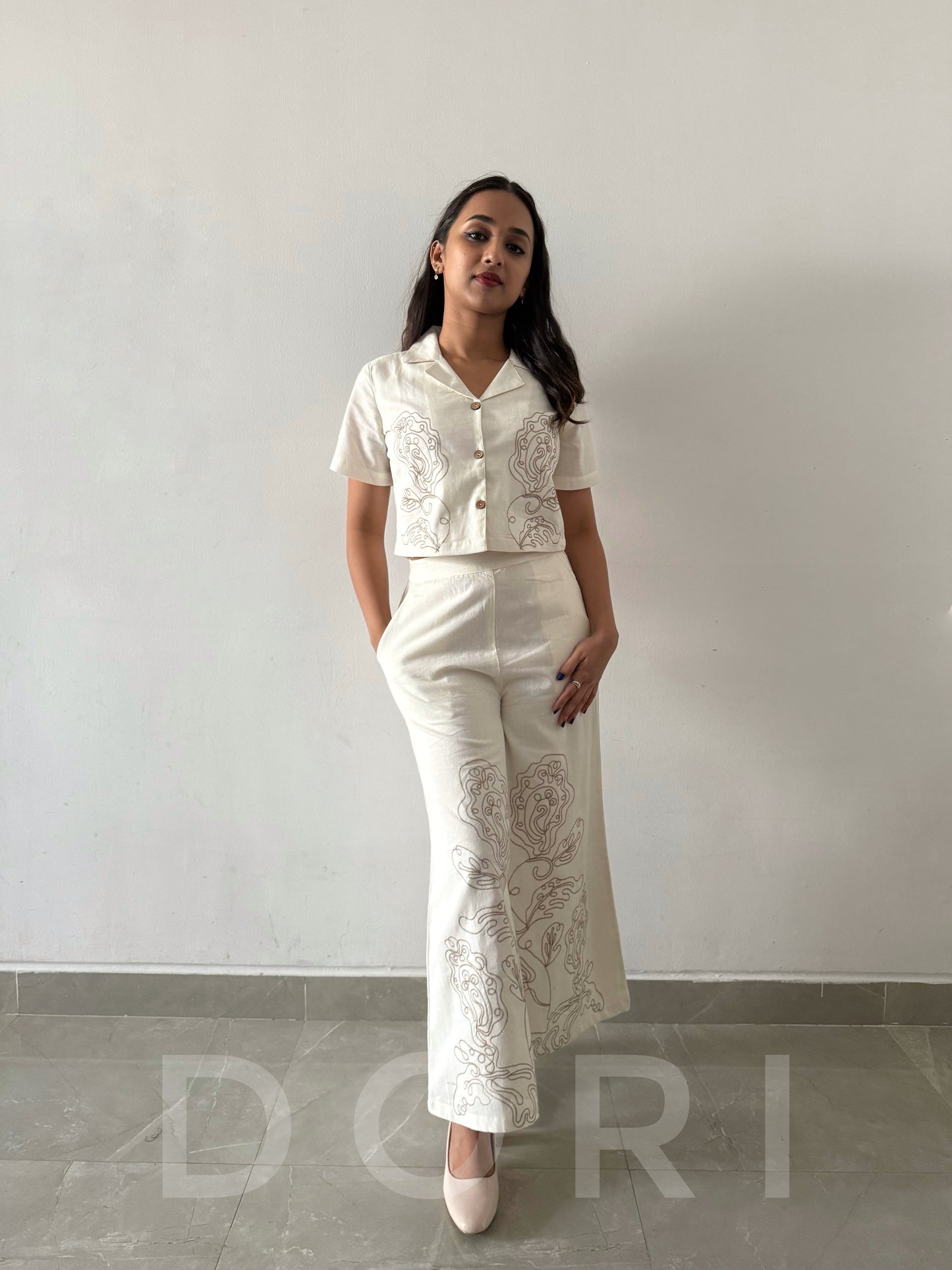 Crop pant set