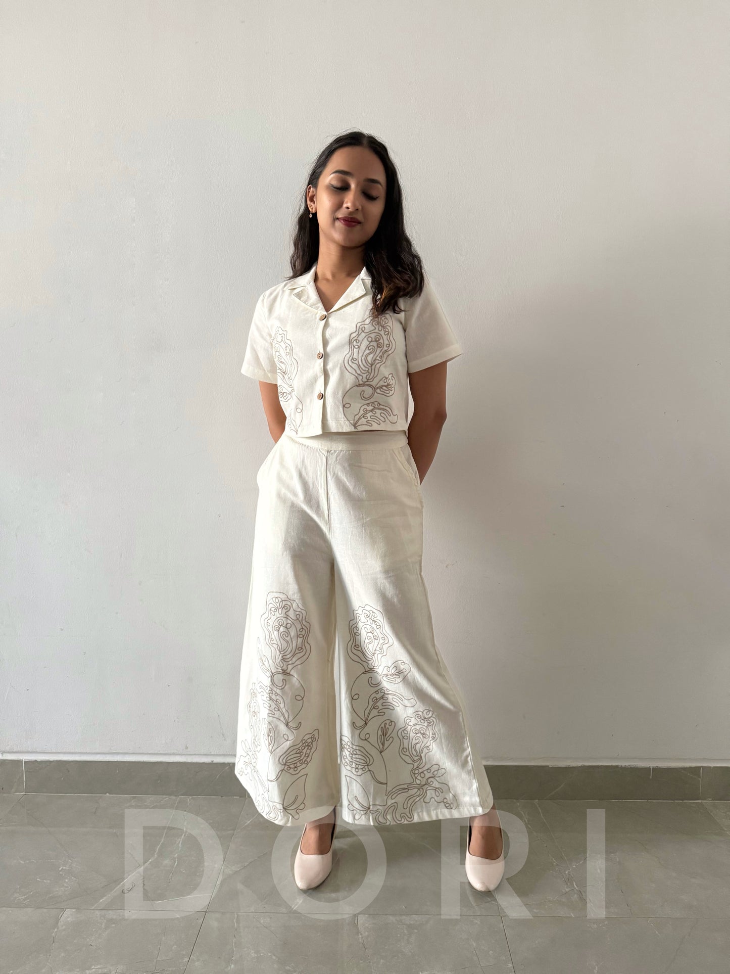 Crop pant set