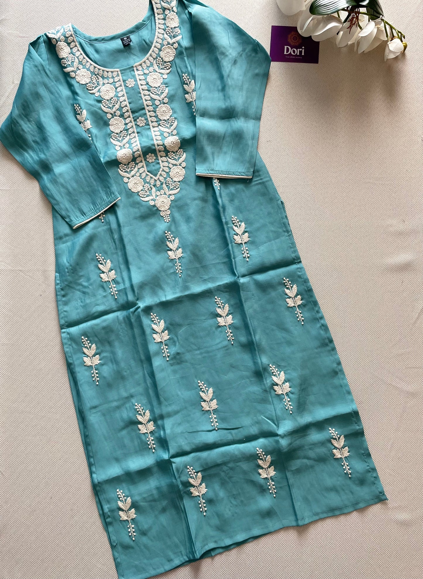 Muslin silk kurti