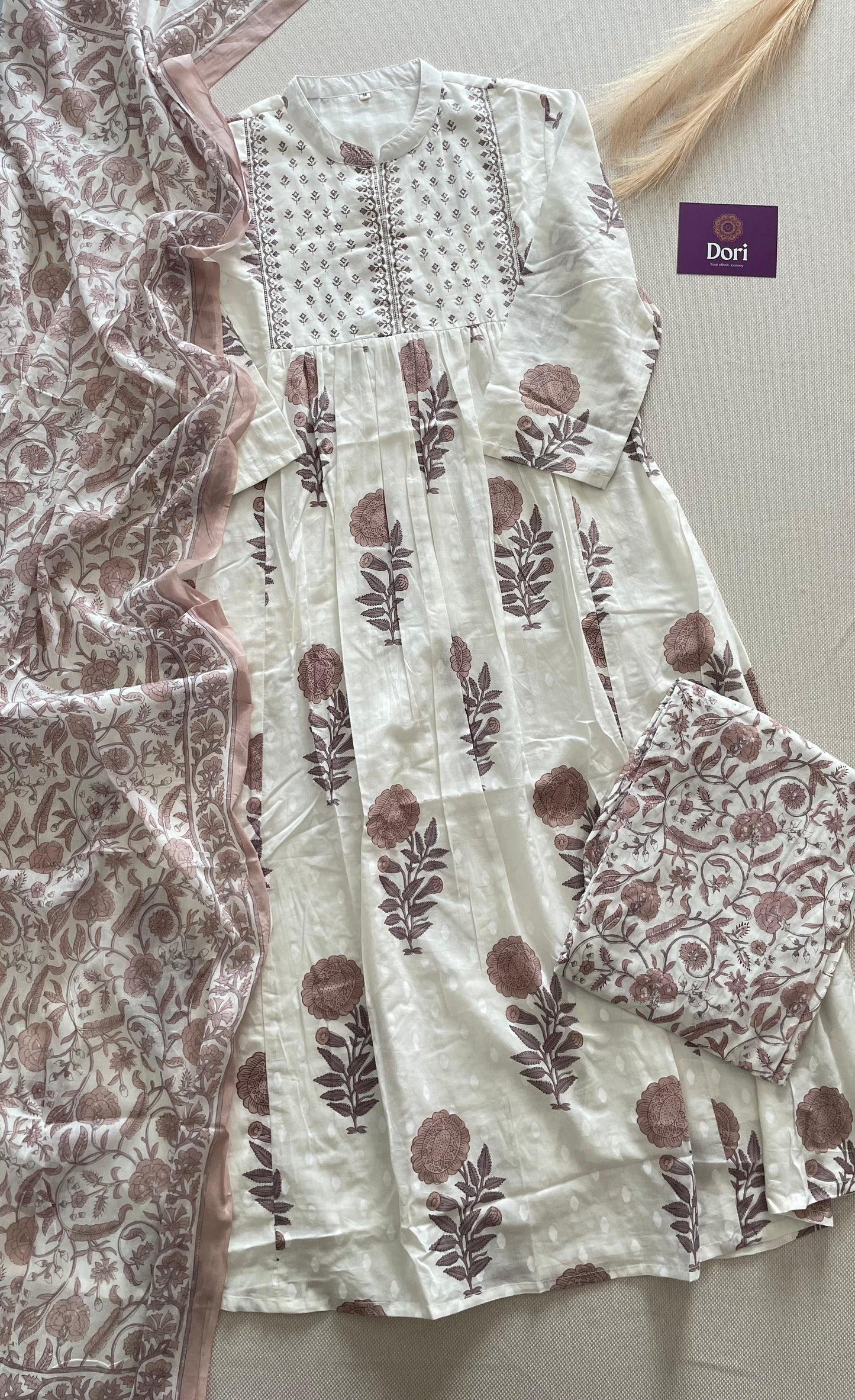 Mul cotton Anarkali