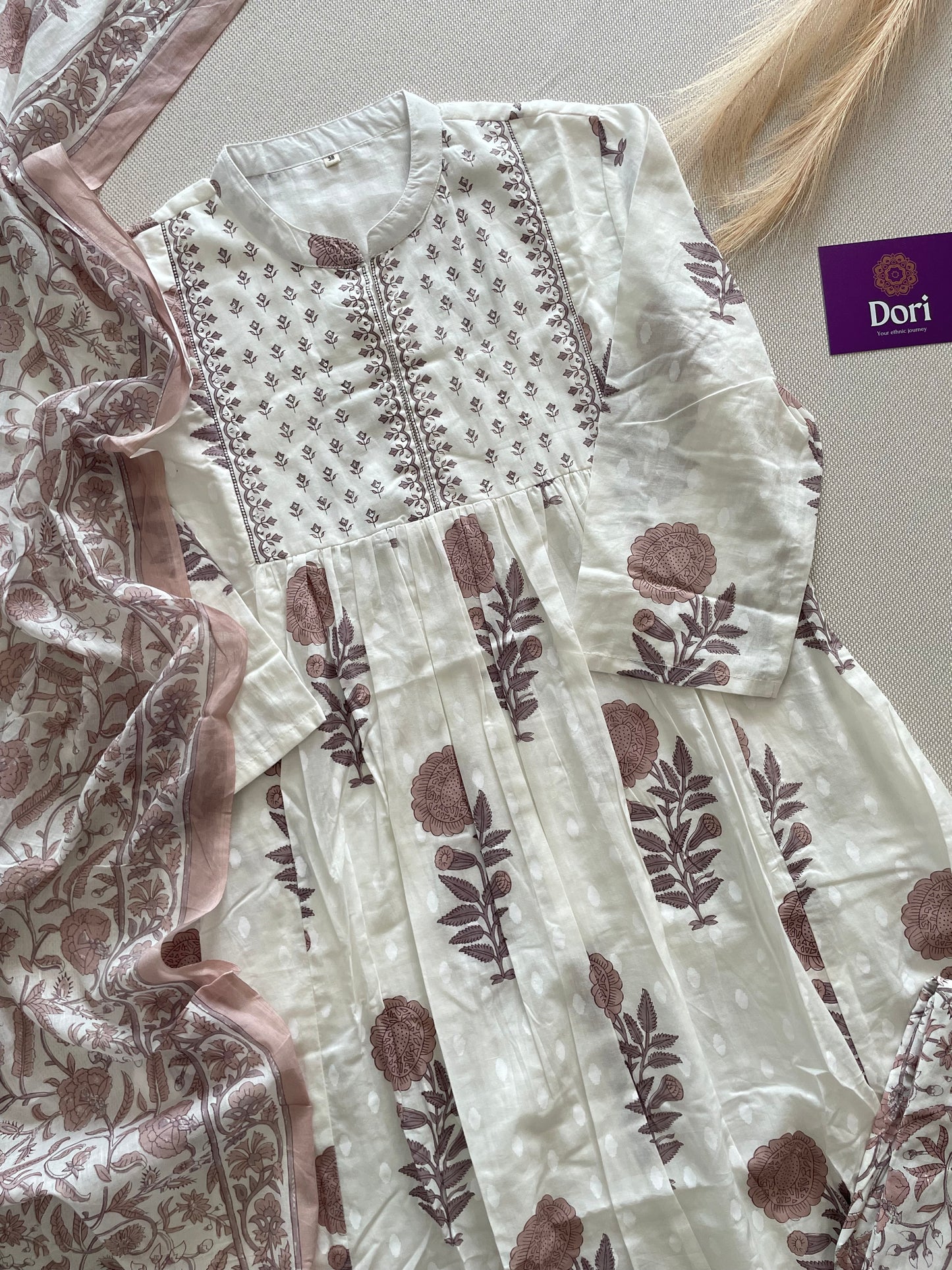 Mul cotton Anarkali