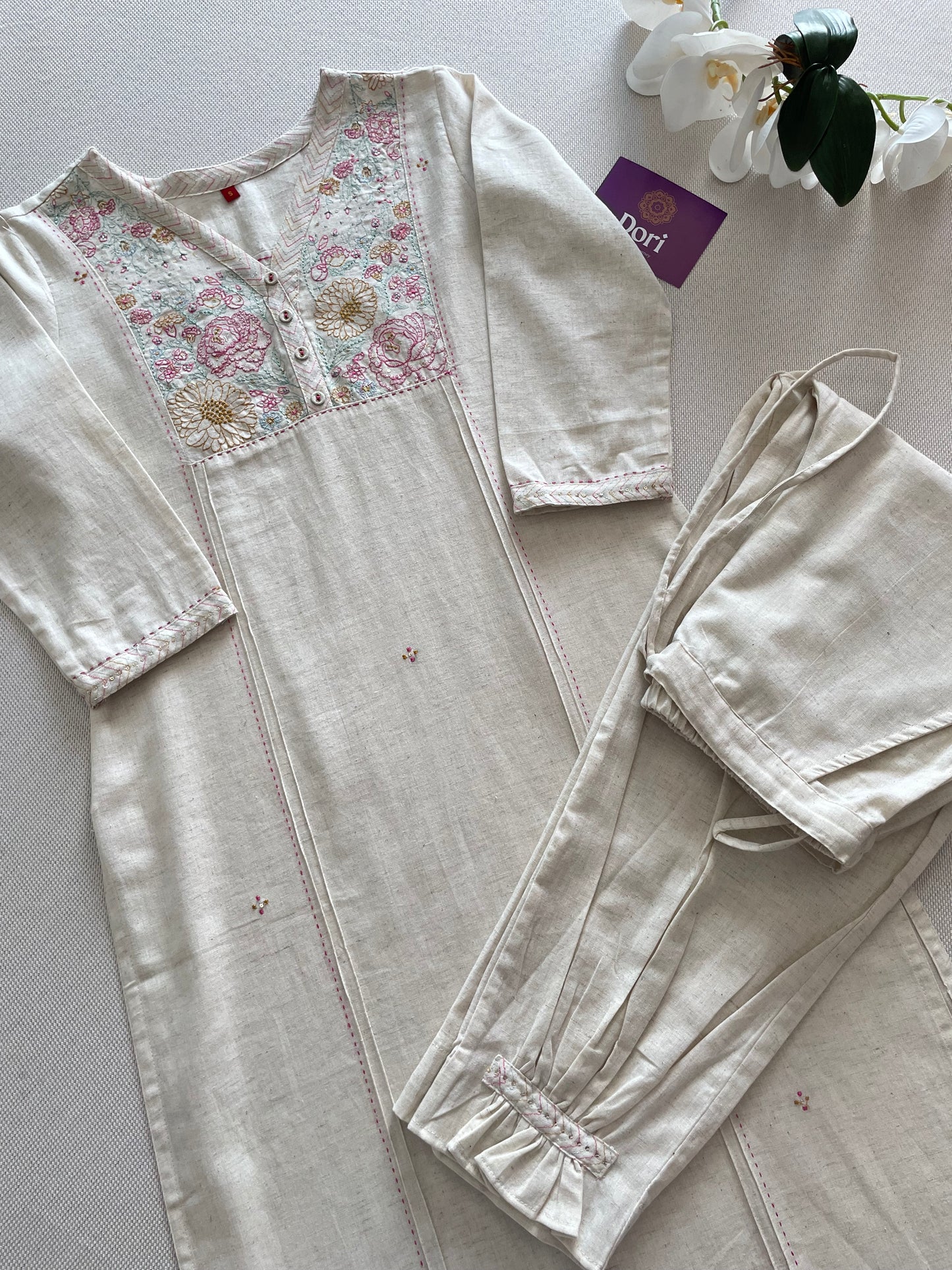 Floral embroidered Co-ord set
