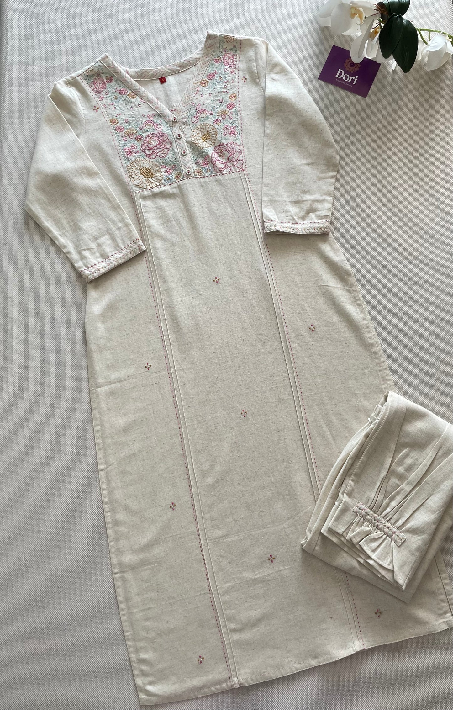 Floral embroidered Co-ord set
