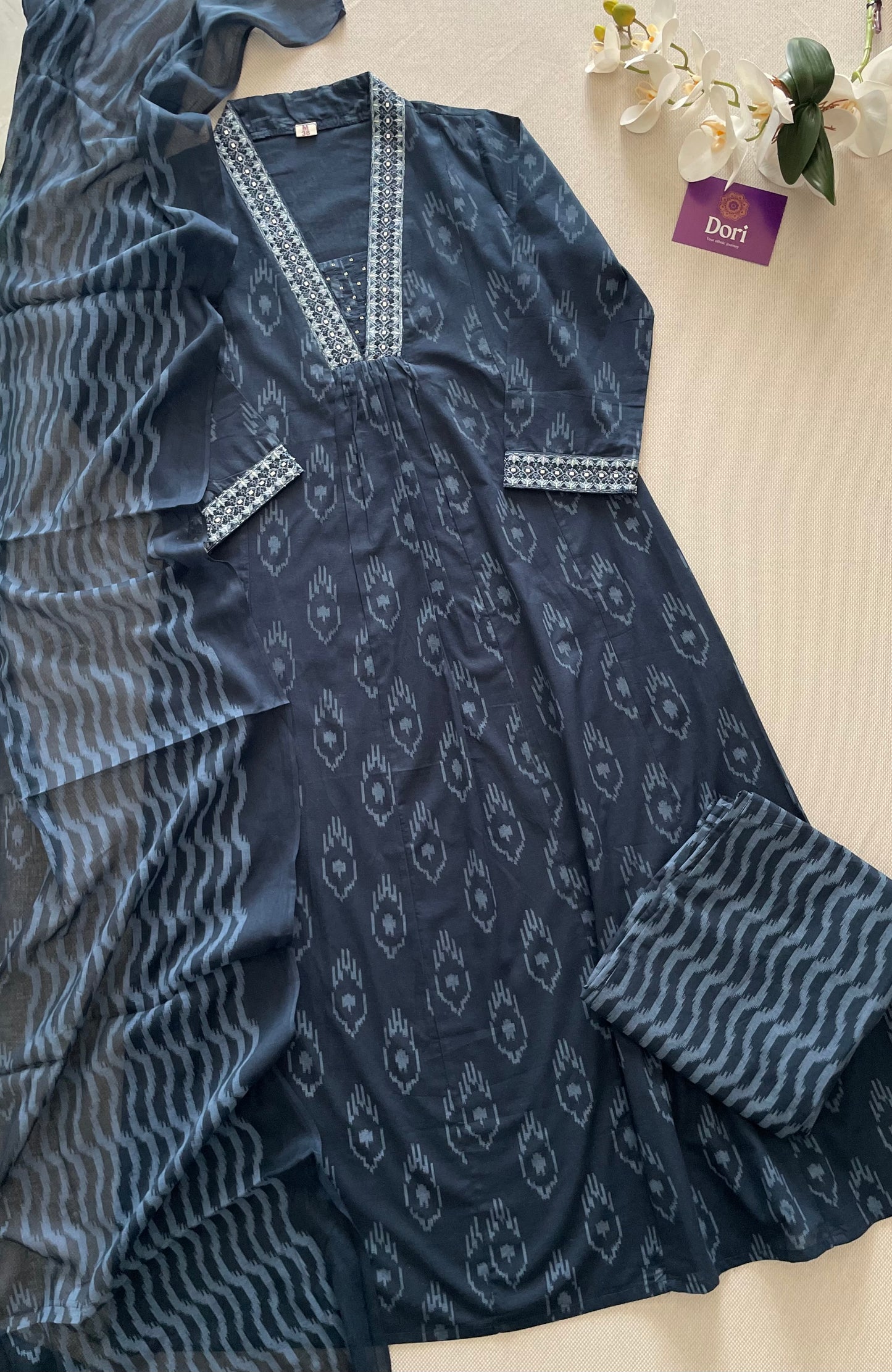 Ikkat cotton suit