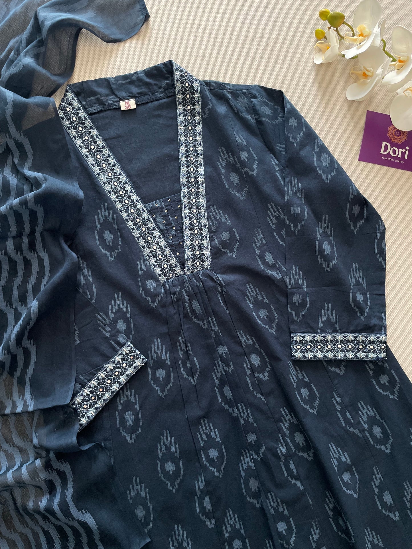 Ikkat cotton suit