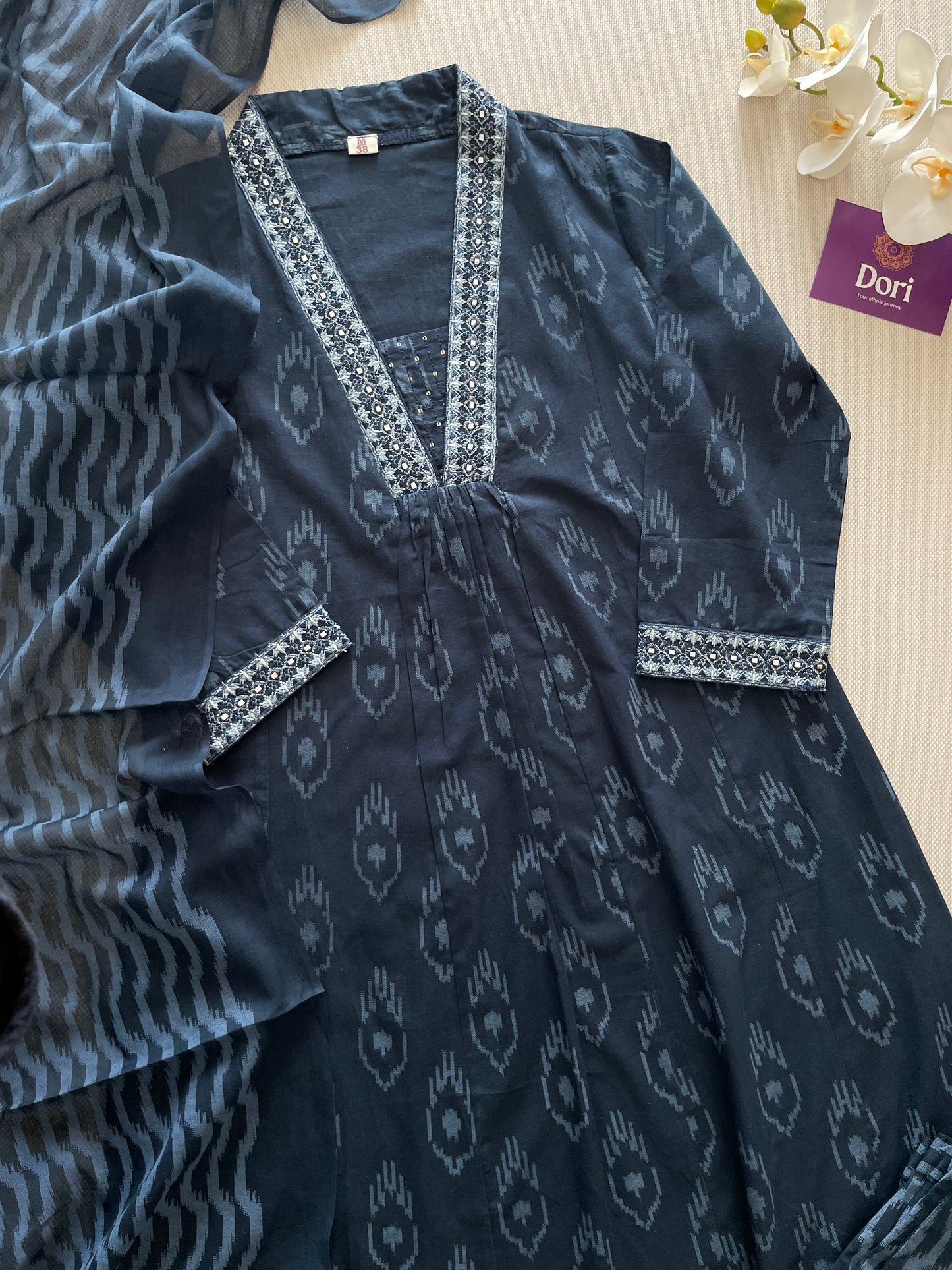 Ikkat cotton suit