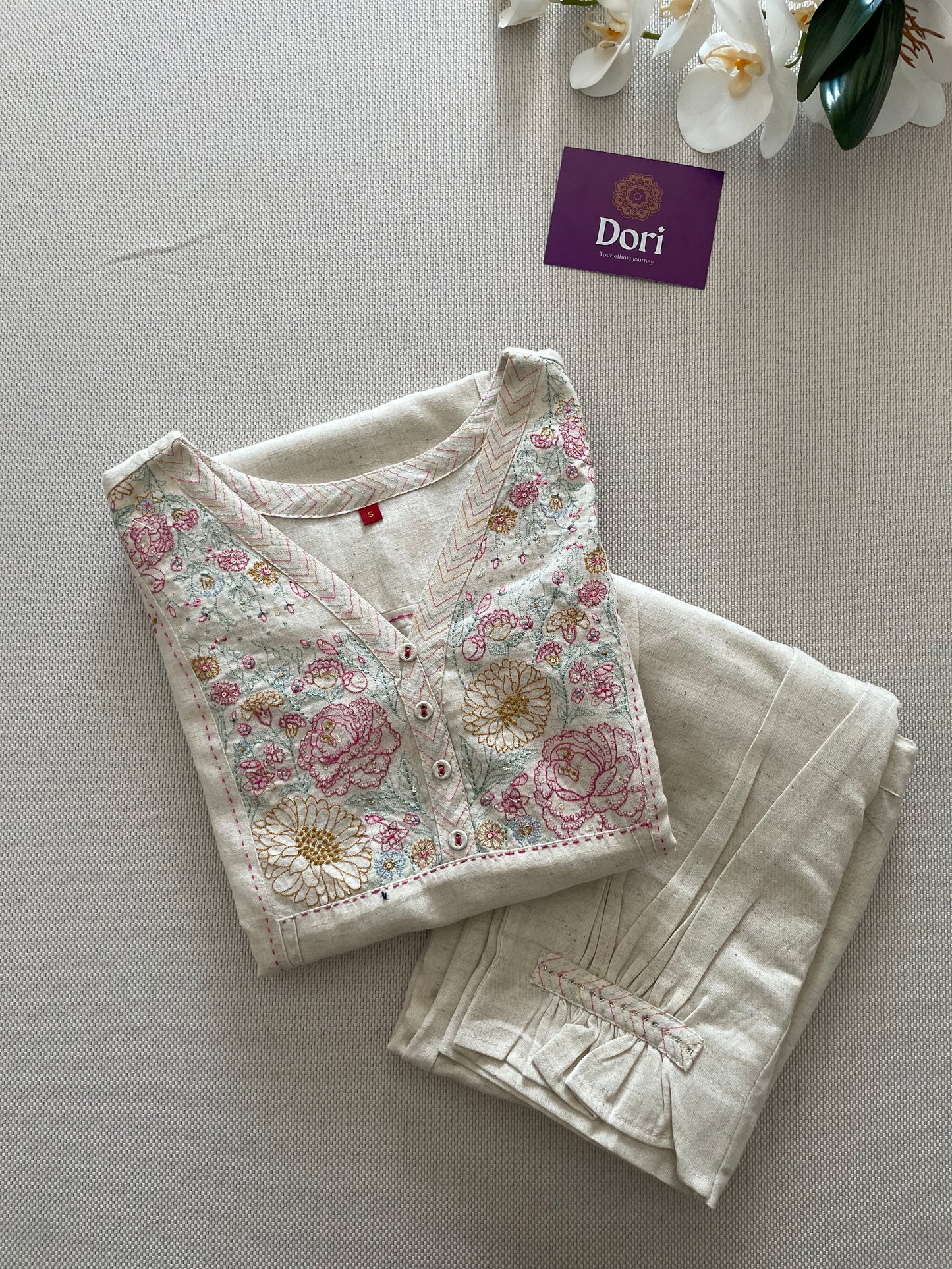 Floral embroidered Co-ord set