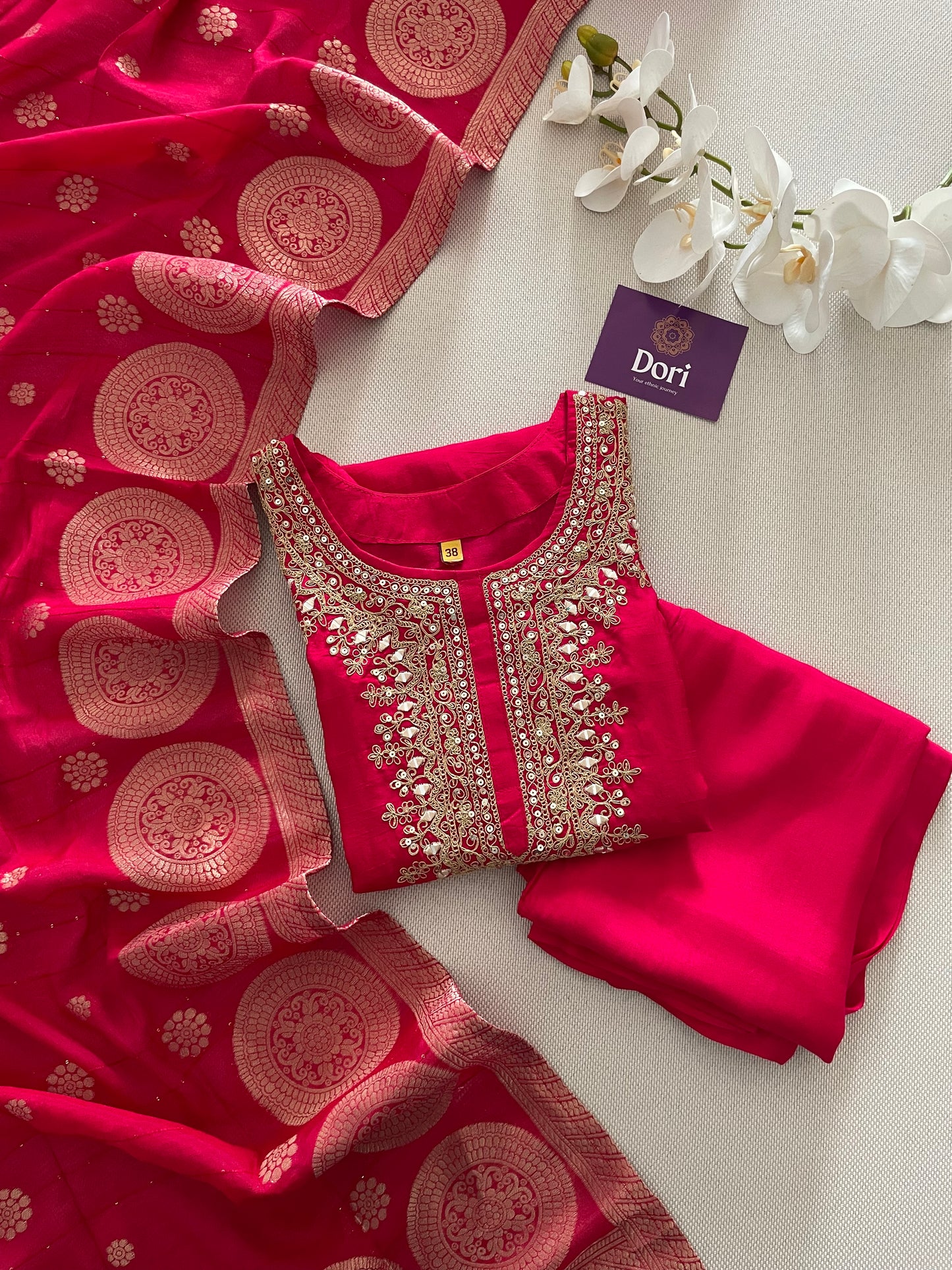 Pure dola silk suit set