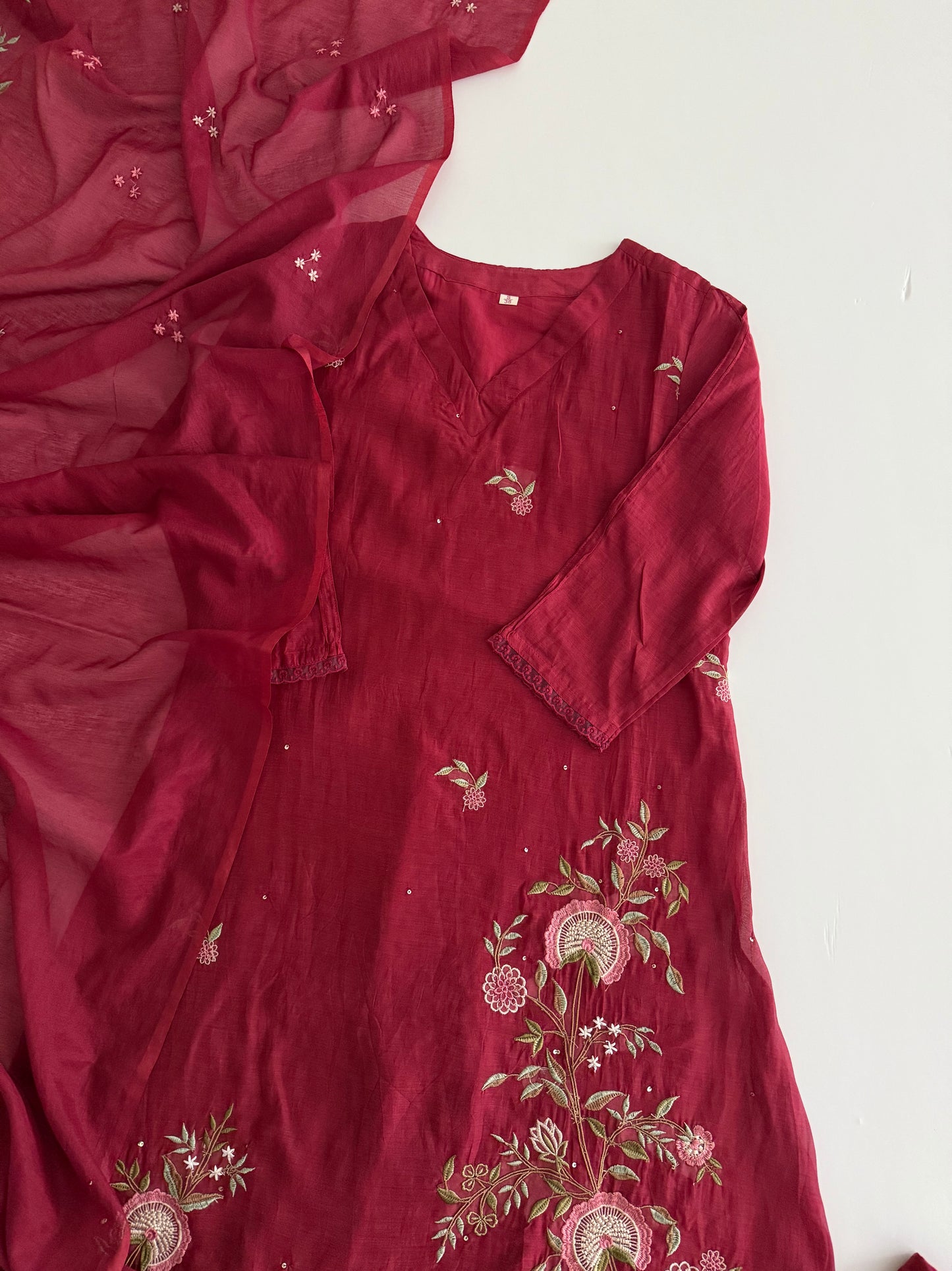 Mul Chanderi suit
