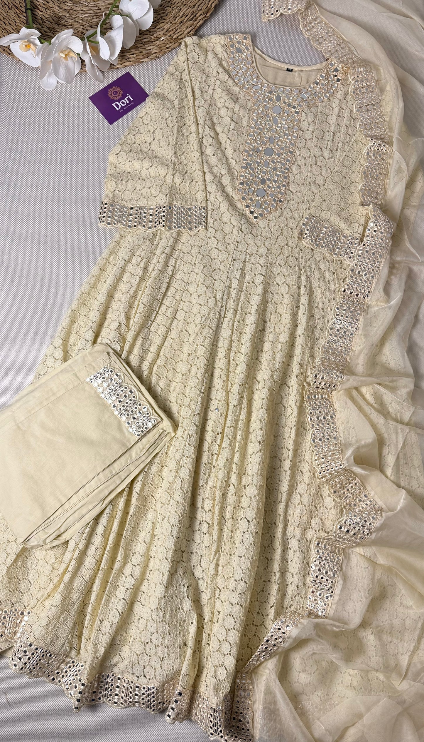 Misha Heavy mirror work Anarkali