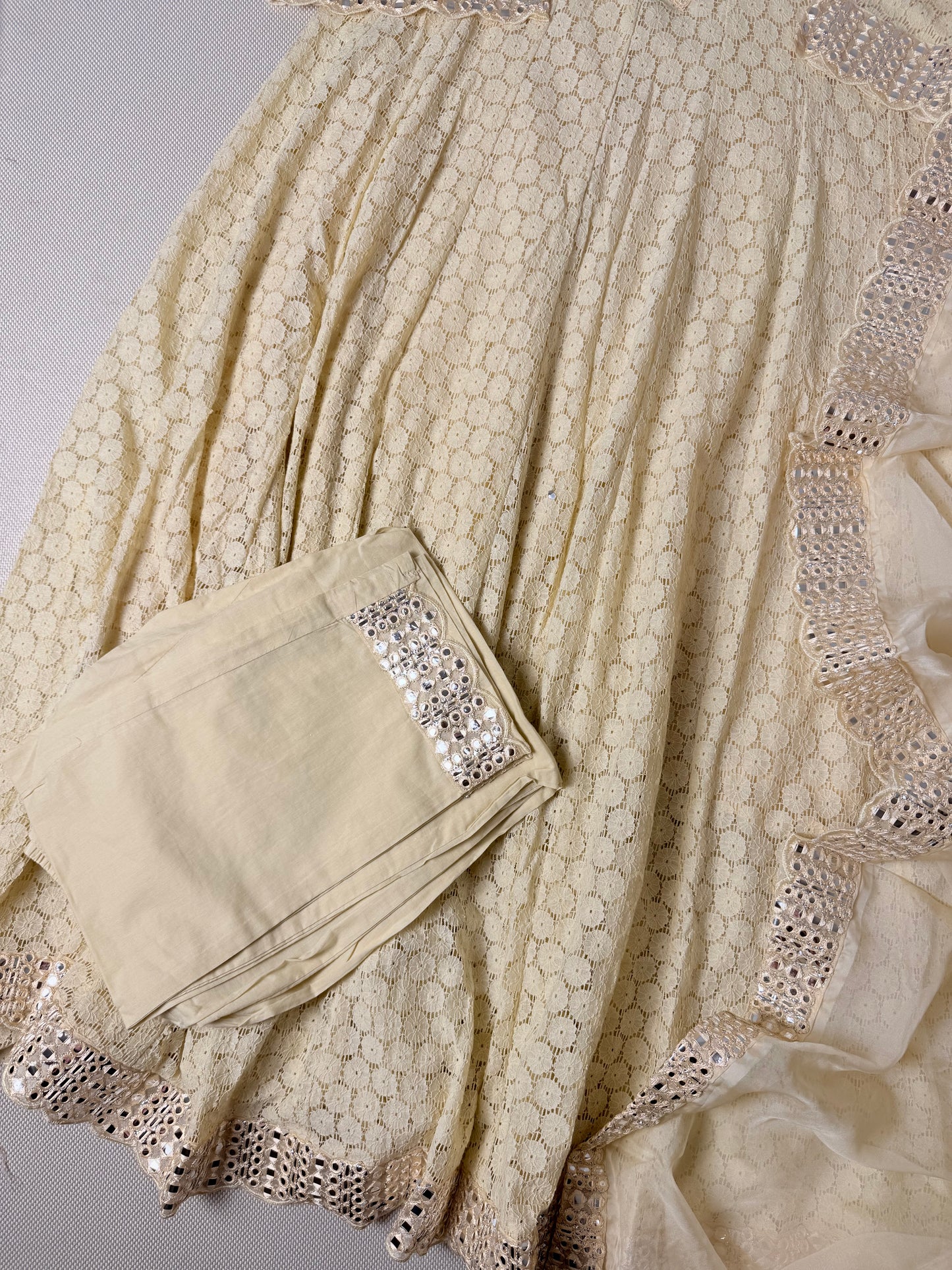 Misha Heavy mirror work Anarkali