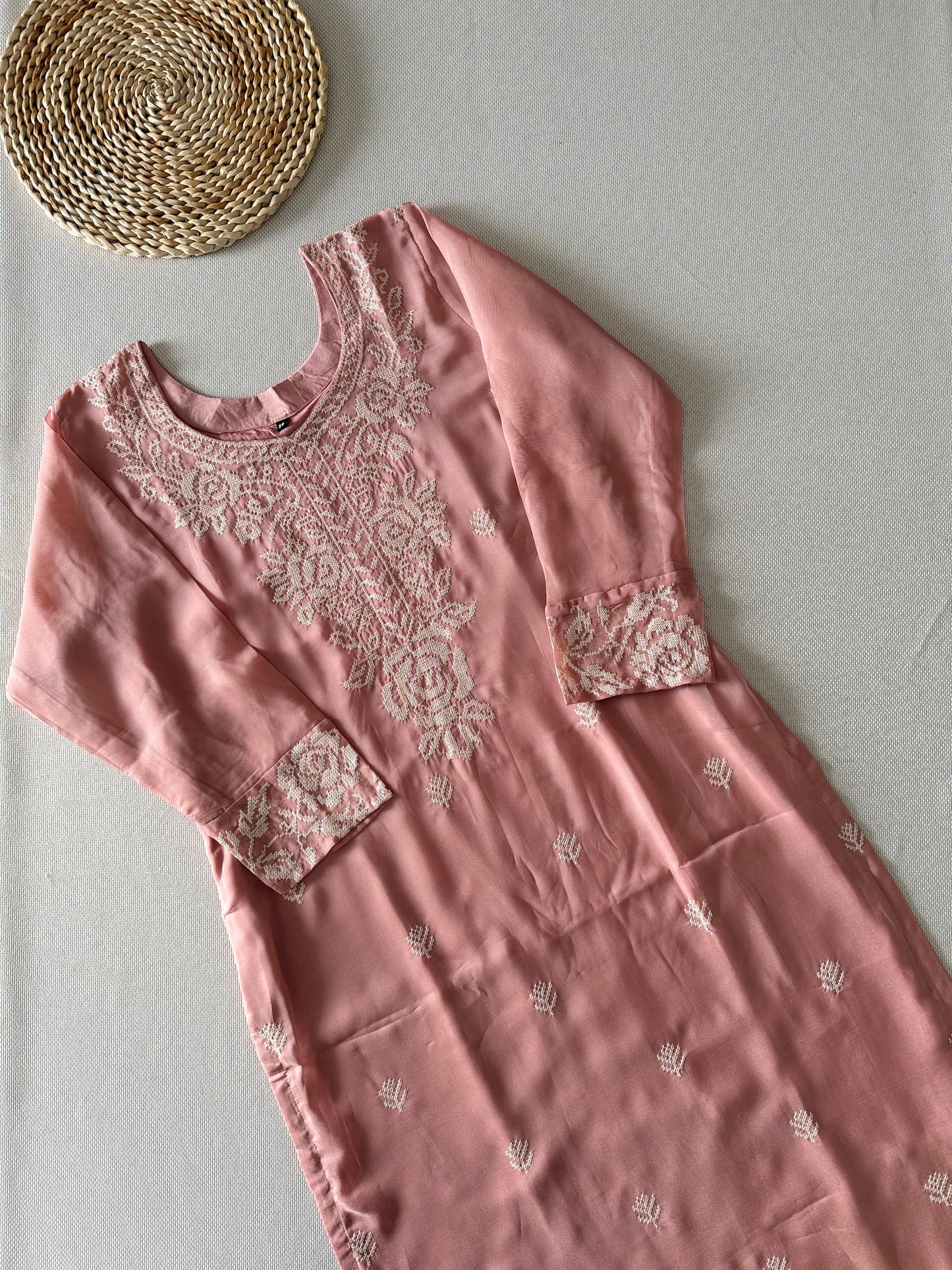 Noor Dusty pink organza suit