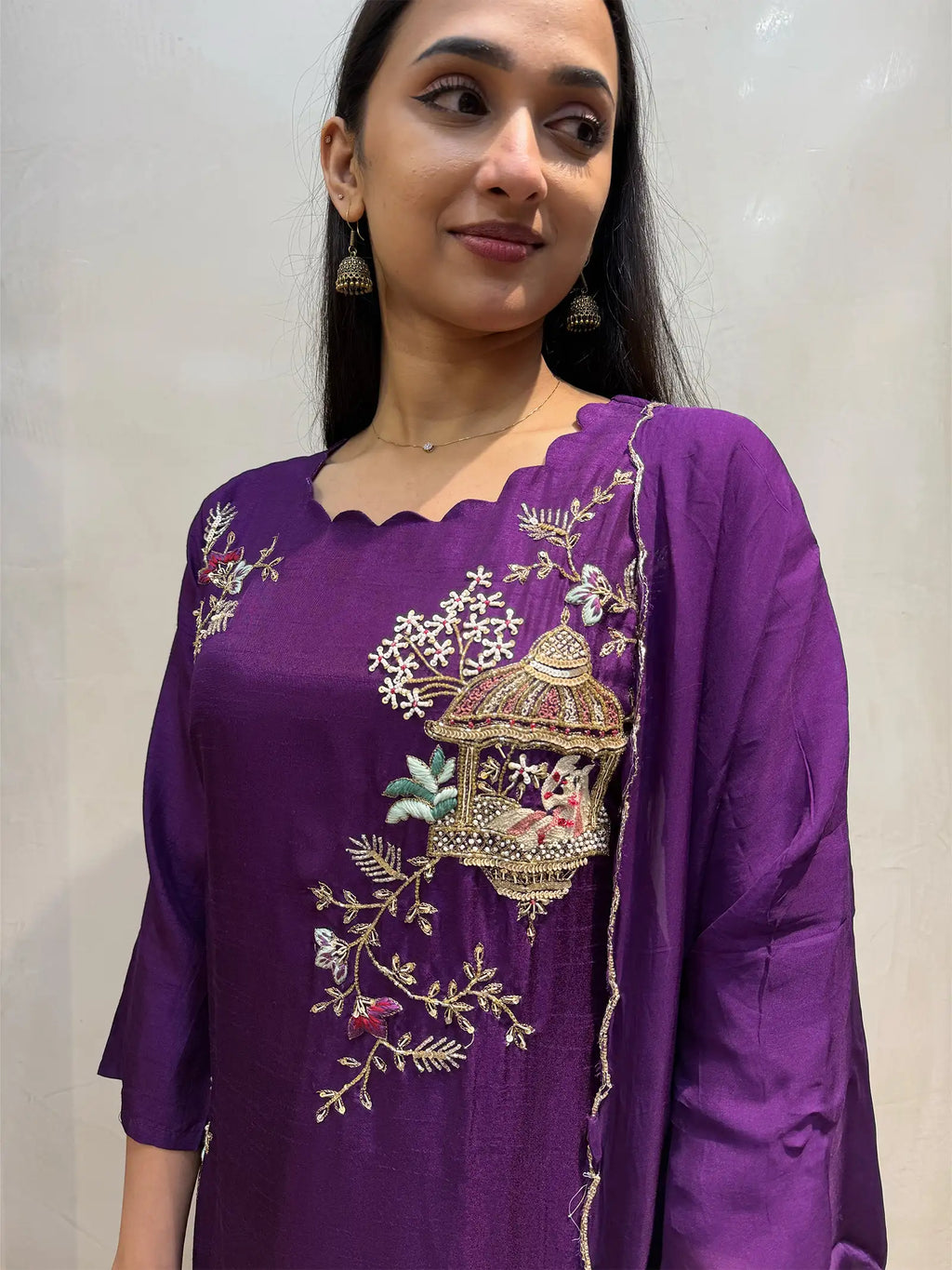 Dola silk handwork suit sets