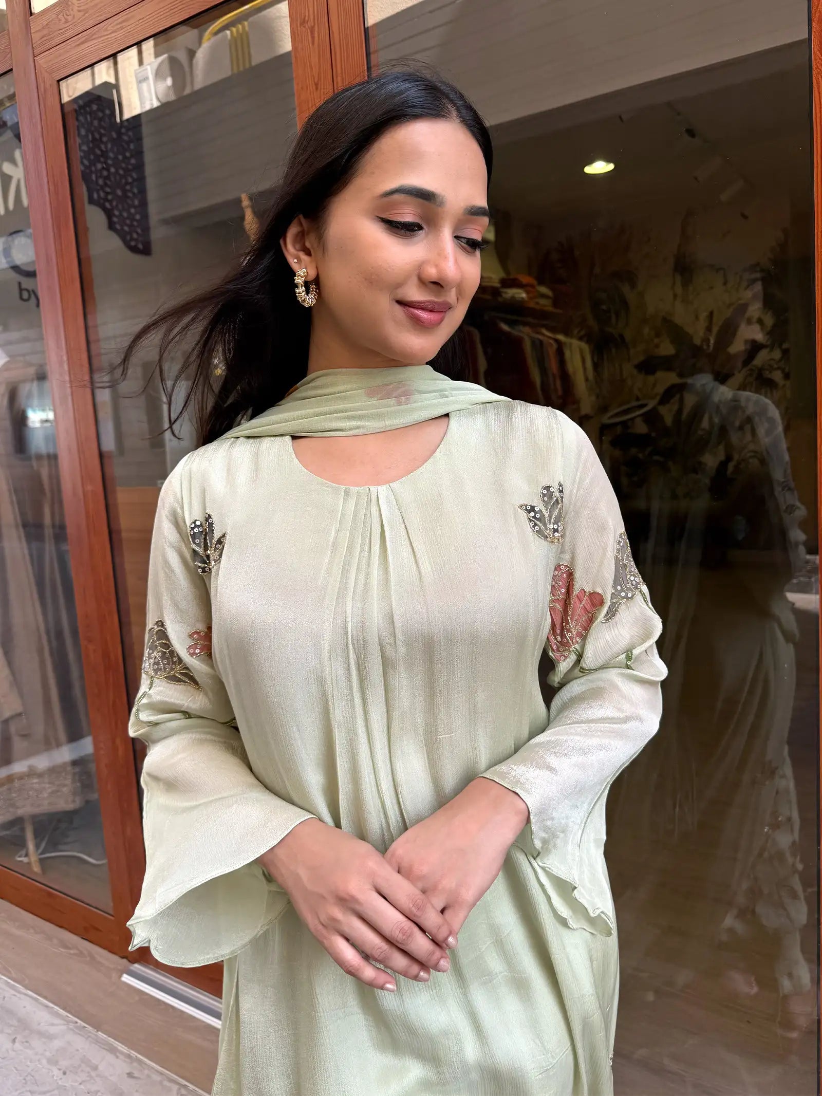 Chinnon Suit with Handwork