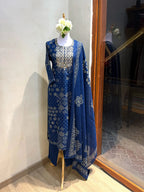 Blue Gotapati Cotton Suit Set