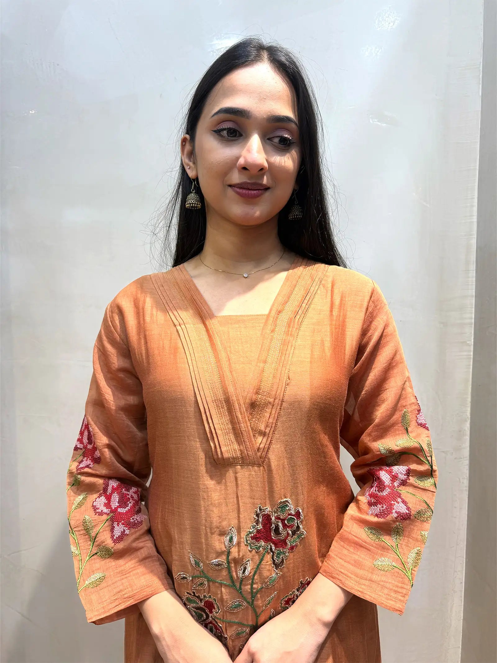 Banaras Mul Chanderi suit