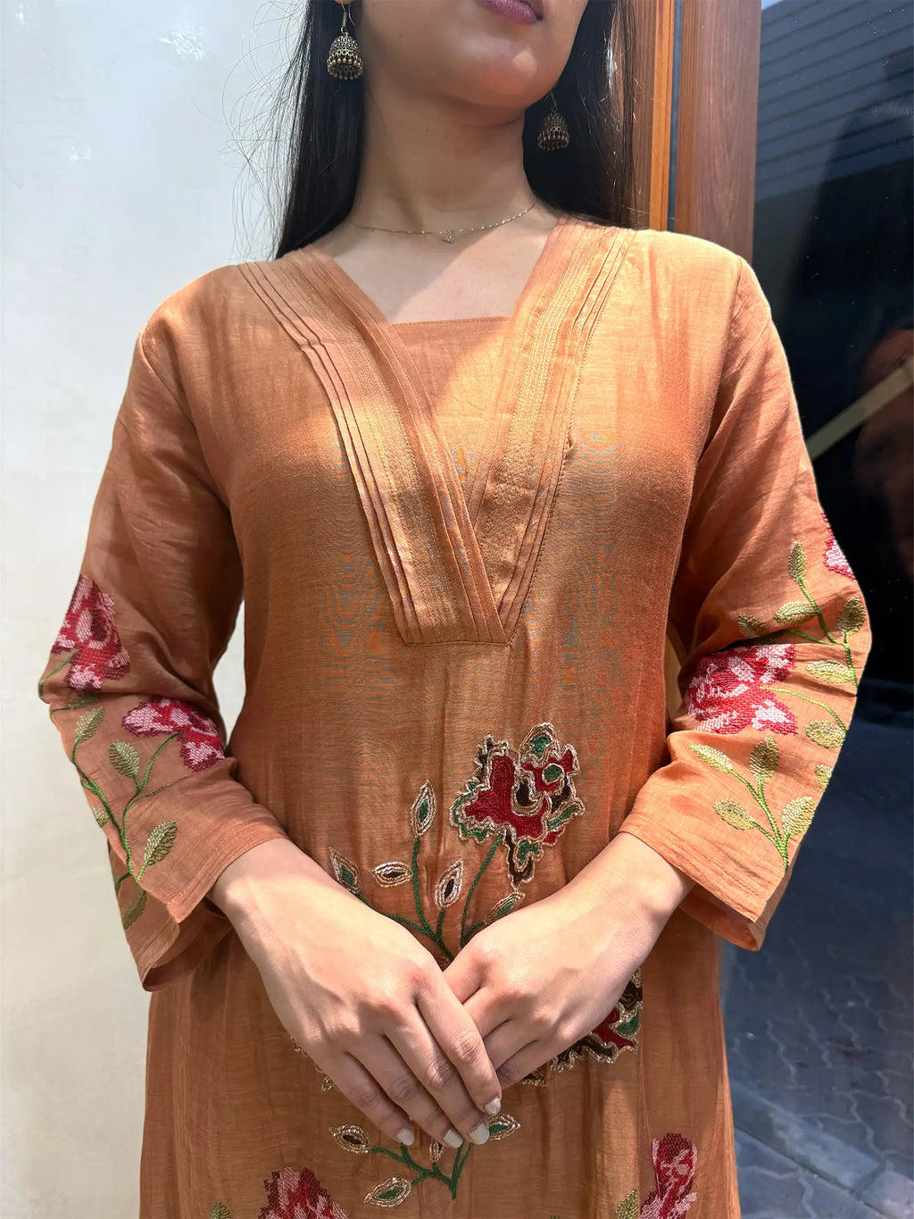 Banaras Mul Chanderi suit