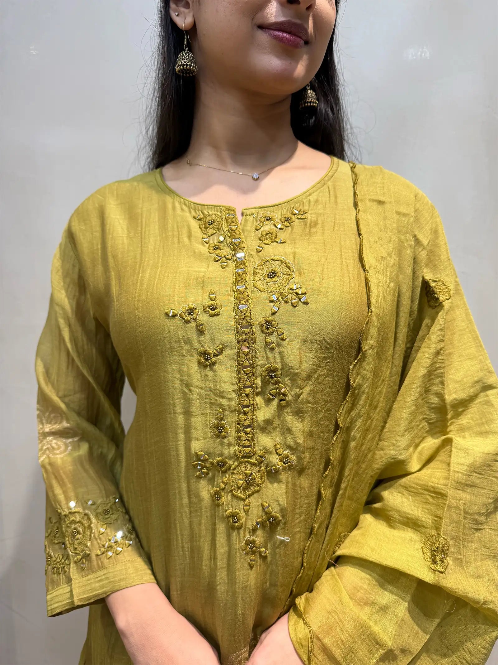 Banaras Mul Chanderi suit set
