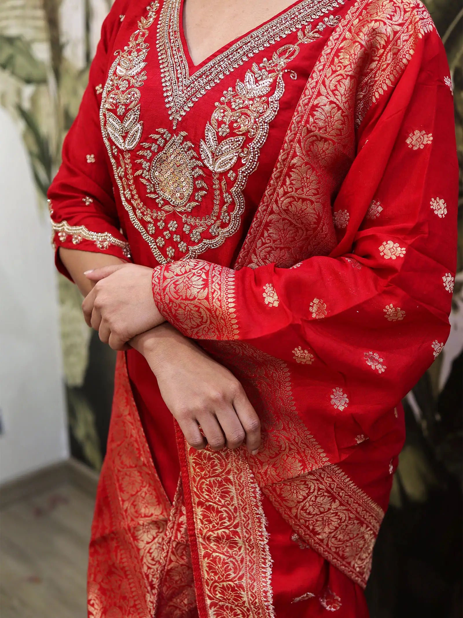 Sindoor Dola Silk Suit