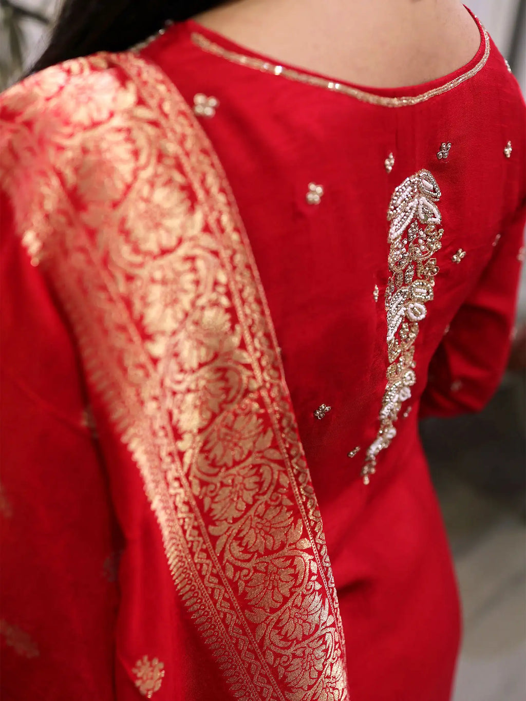 Sindoor Dola Silk Suit