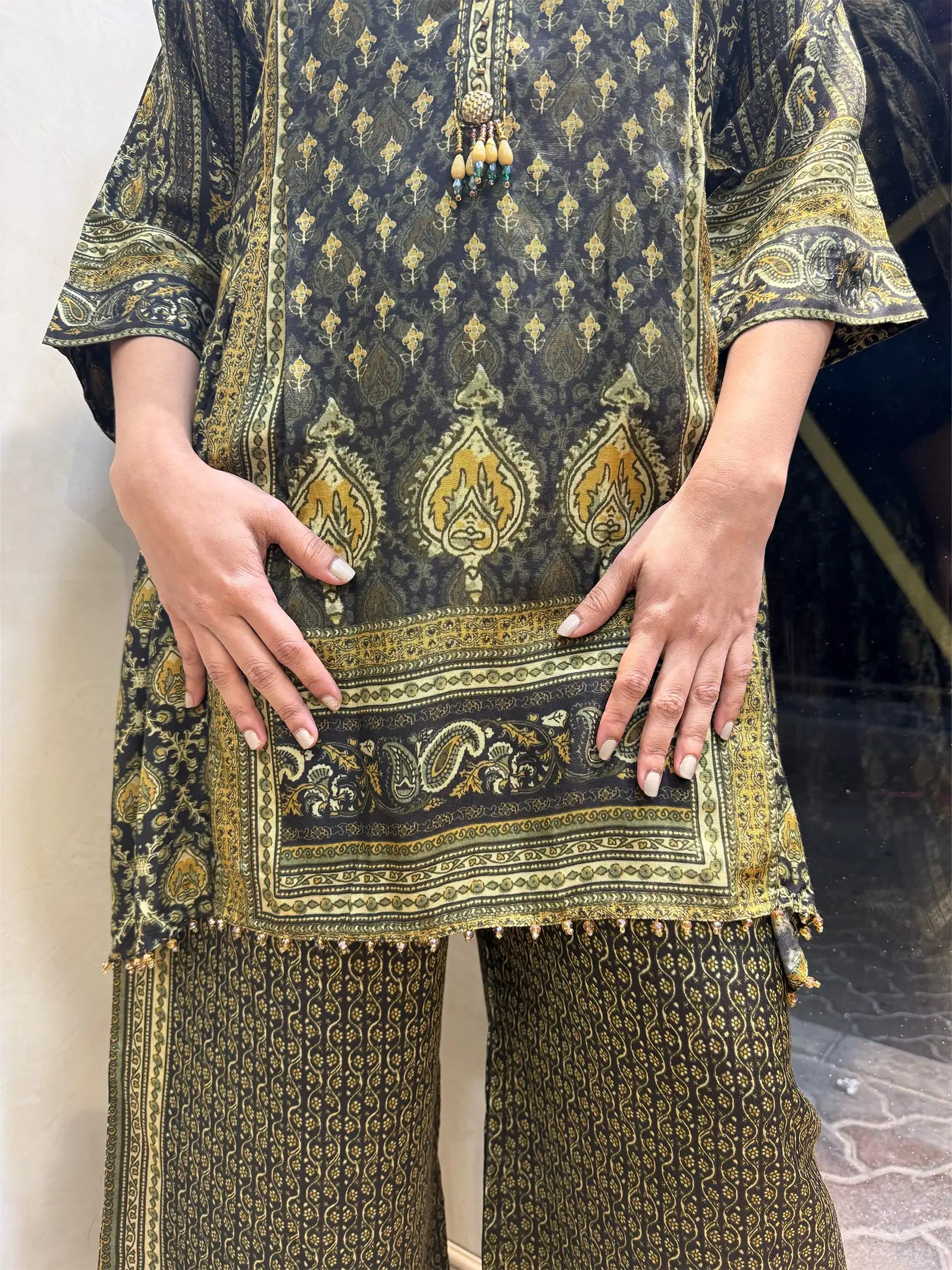Olive grace designer Co-ord set