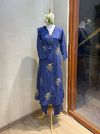 Blue Floral Suit Set