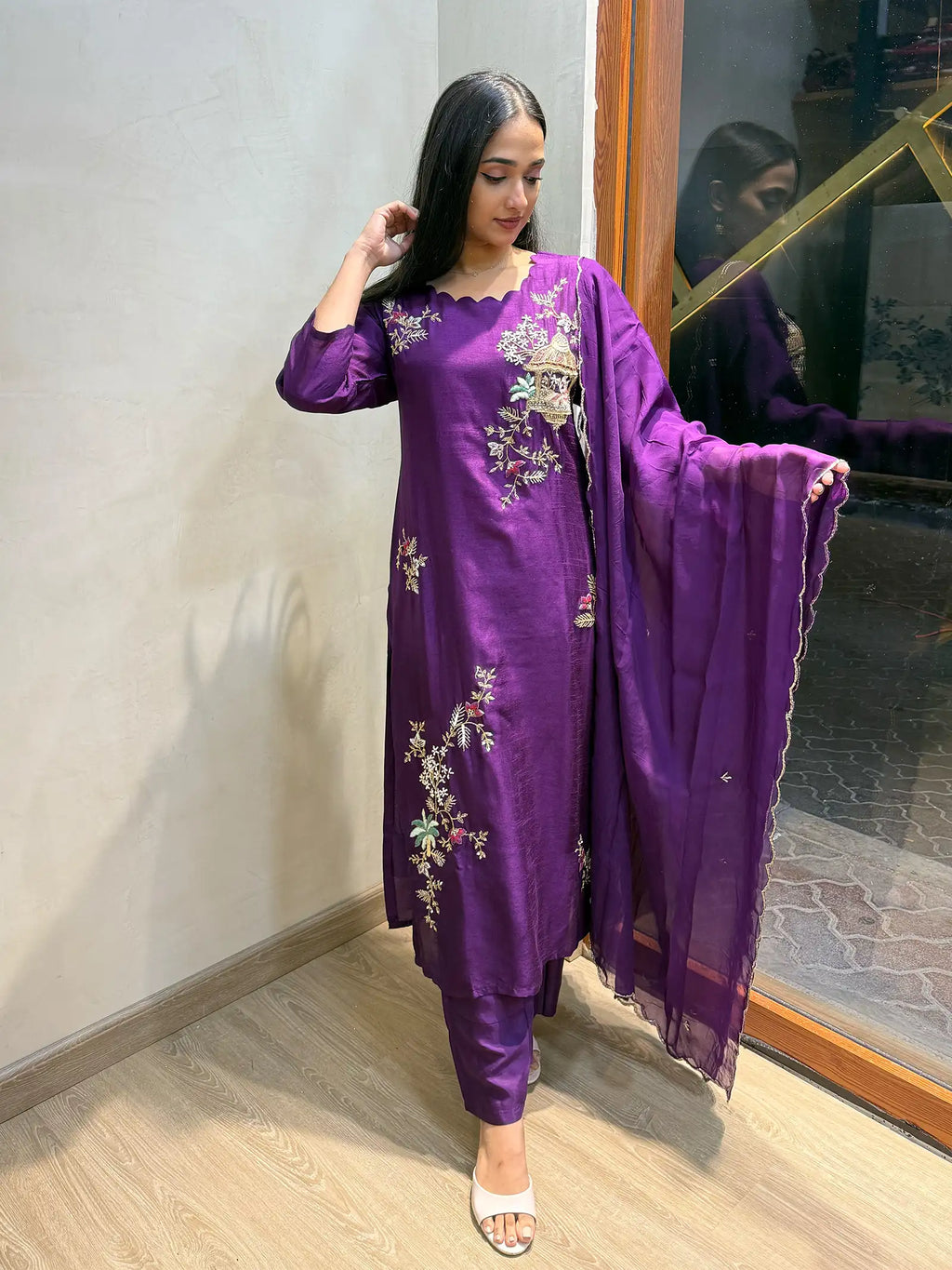 Dola silk handwork suit sets