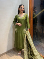 Premium Dola silk suit