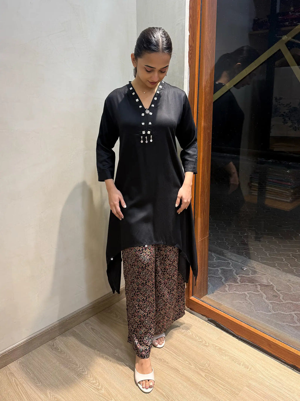 Viscose crepe palazzo set