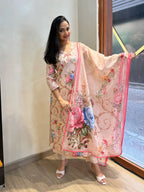 Peach cotton suit set